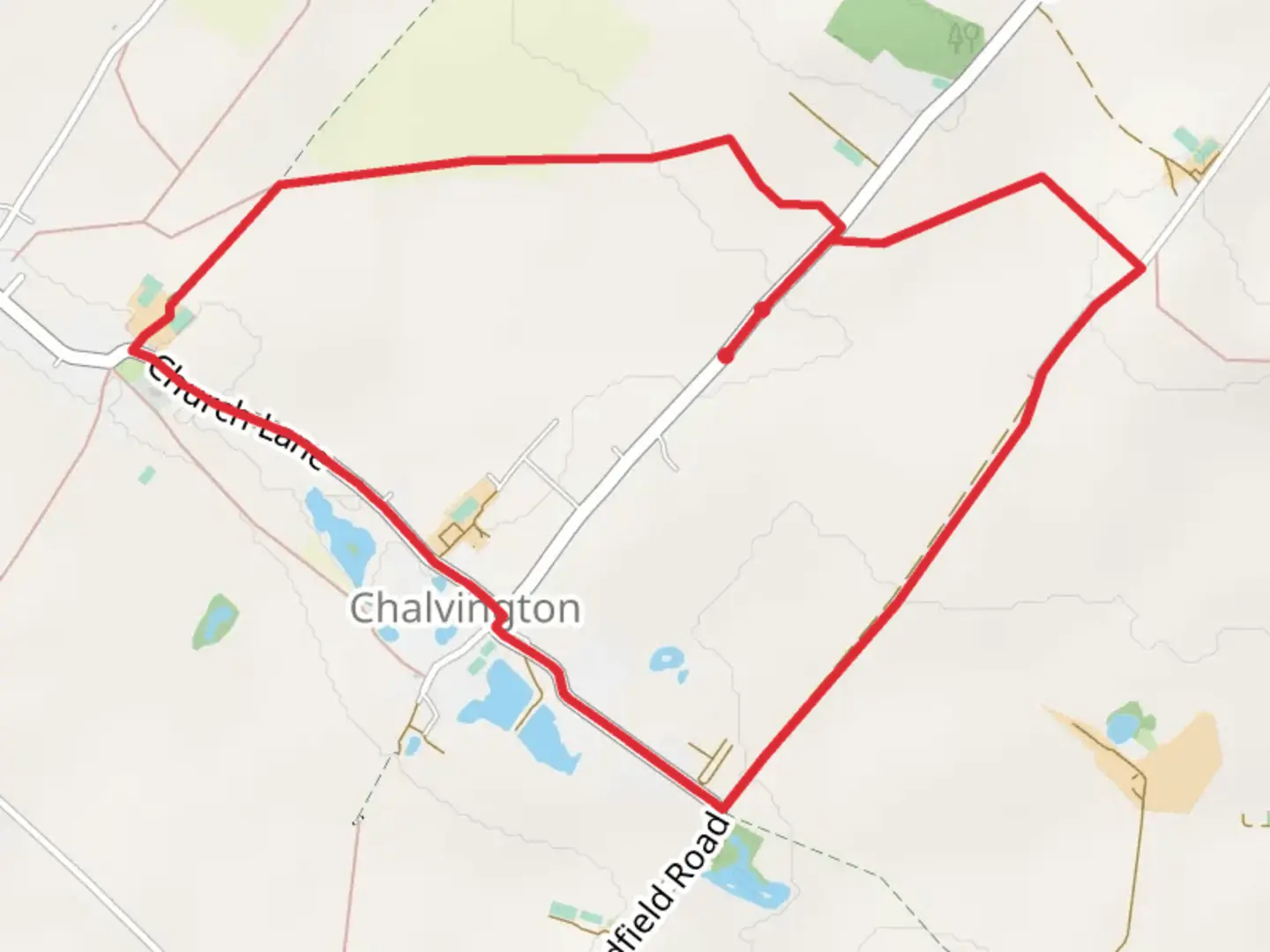 An image depicting the trail Eckington Corner Loop and its surrounding area.
