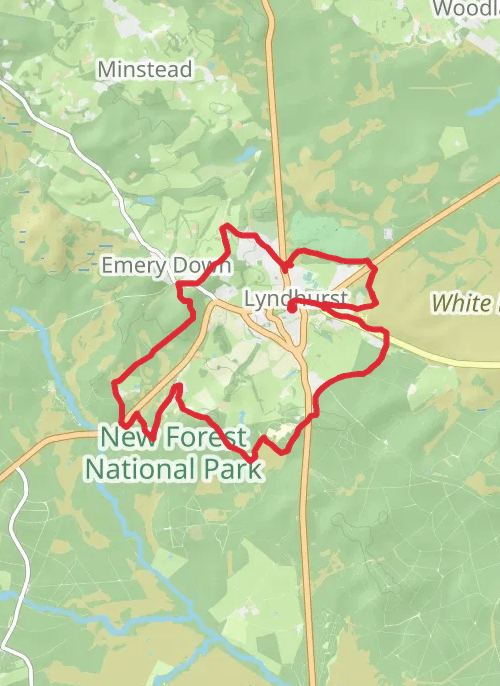 Lyndhurst Hike mobile static map