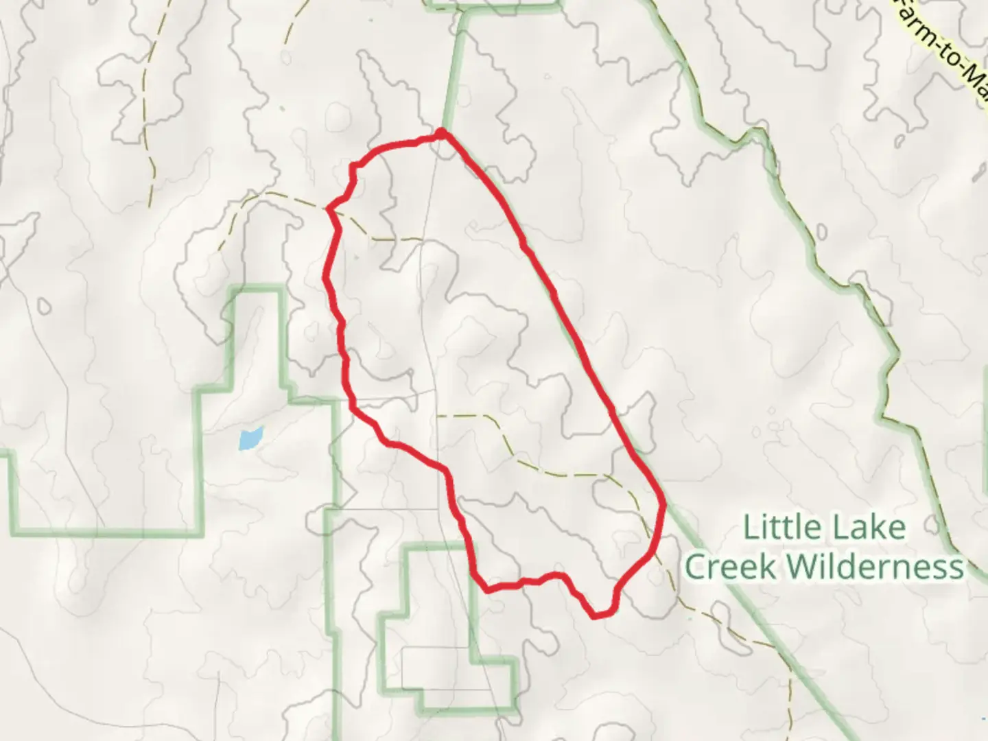 An image depicting the trail Little Lake Creek - Sand Branch - Lone Star Hiking Loop Trail and its surrounding area.