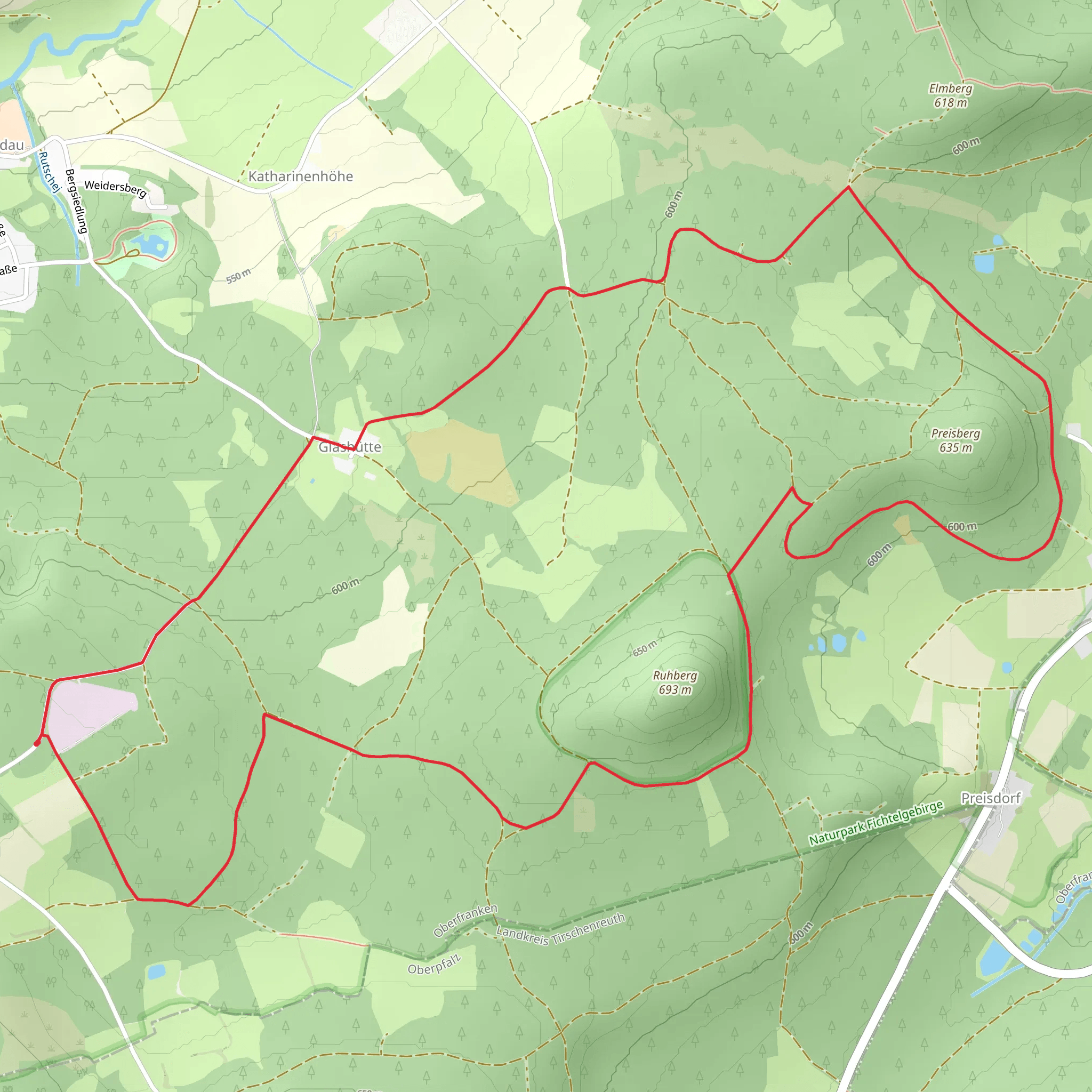 Konnersreuth and Marktredwitz Loop mobile static map