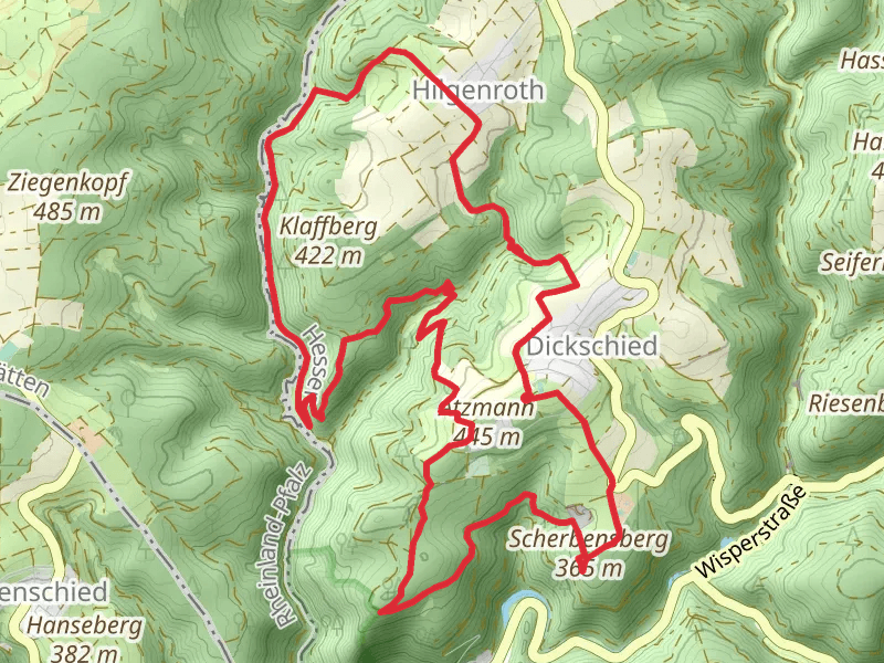 Scherbensberg Loop via Dickschieder Wildwechsel