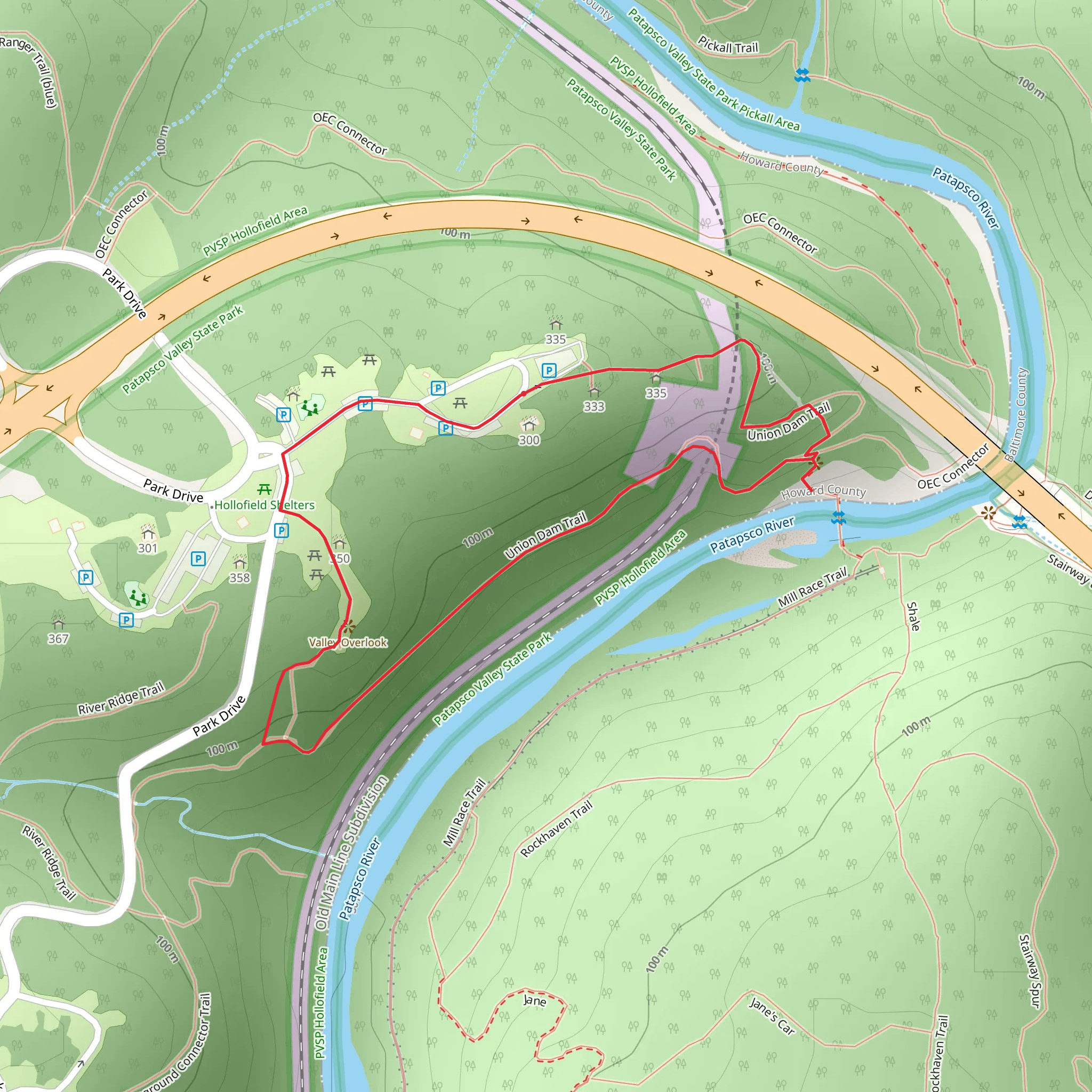 OEC Connector Loop mobile static map