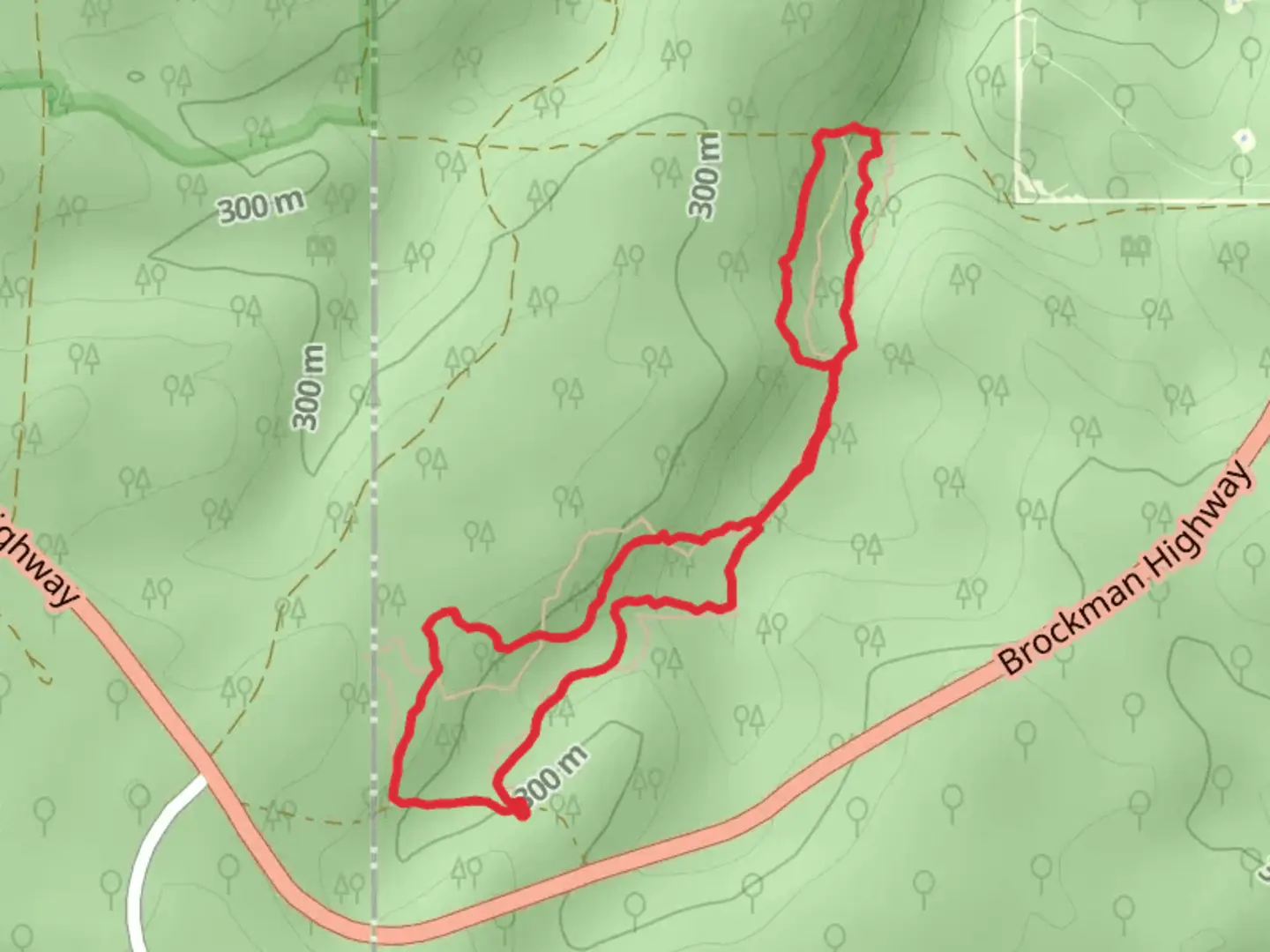 An image depicting the trail Bridgetown Jarrah Park and its surrounding area.