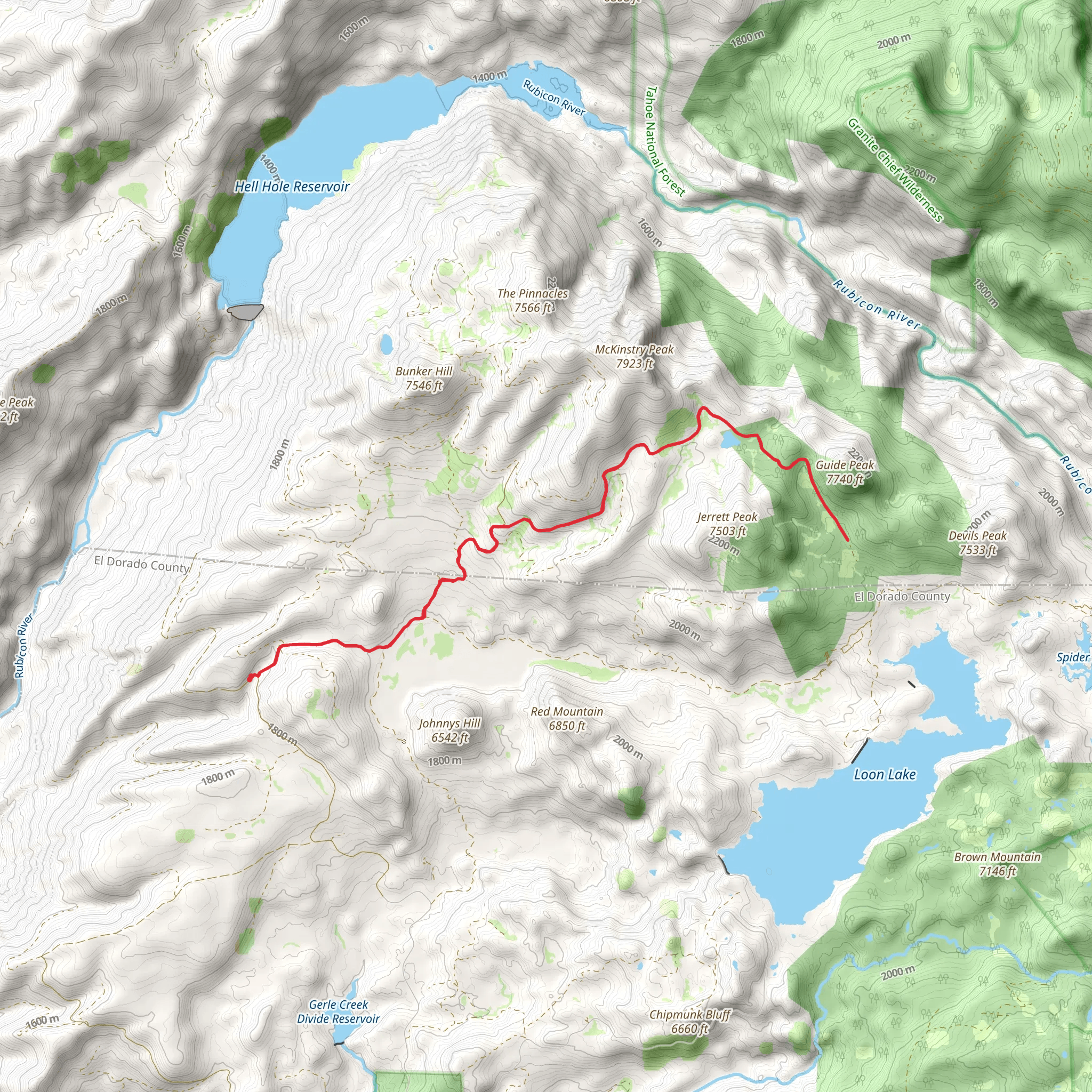 Gerle Meadow and McKinstry Lake mobile static map