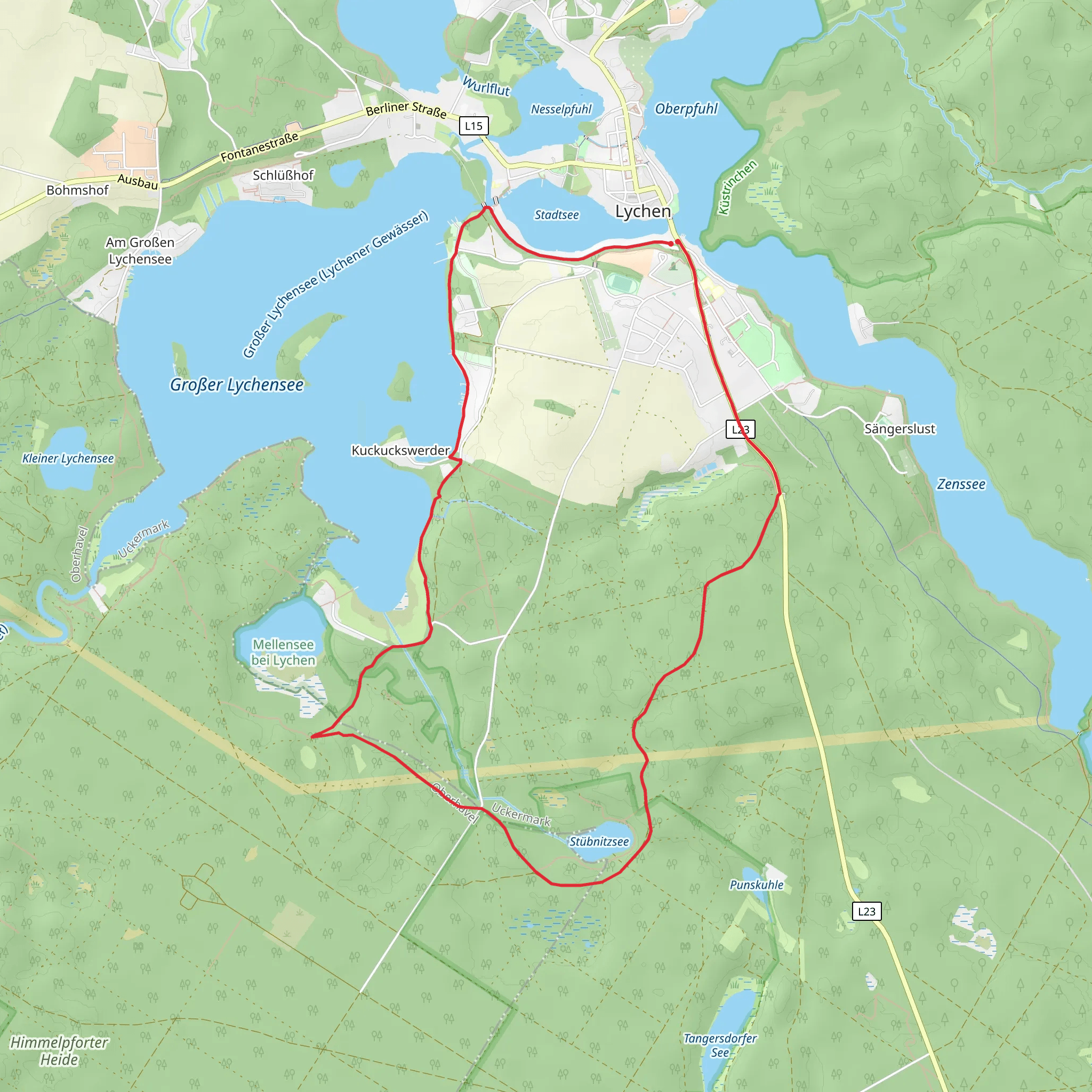 Stübnitzsee Rundweg mobile static map
