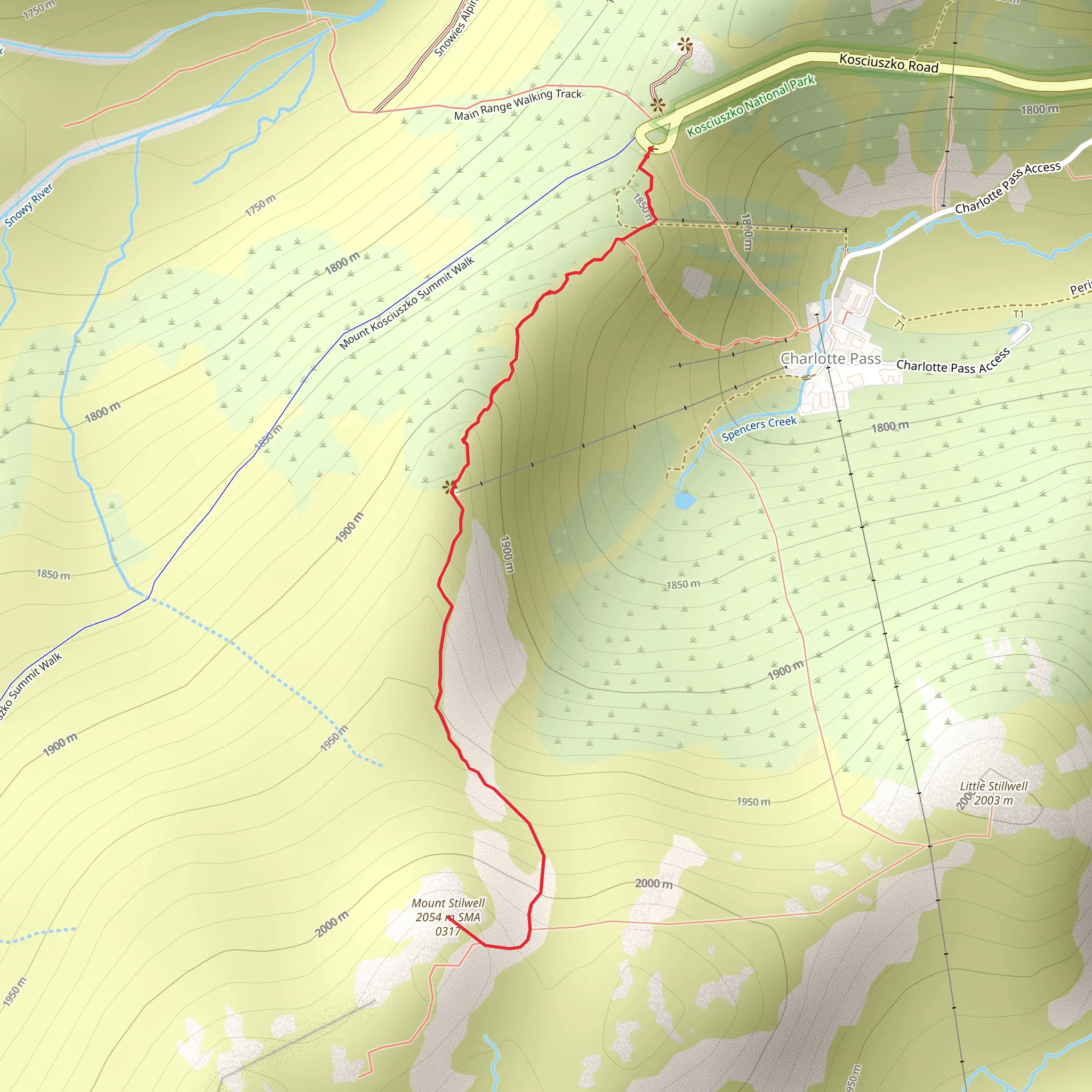 Mount Stilwell Walk mobile static map