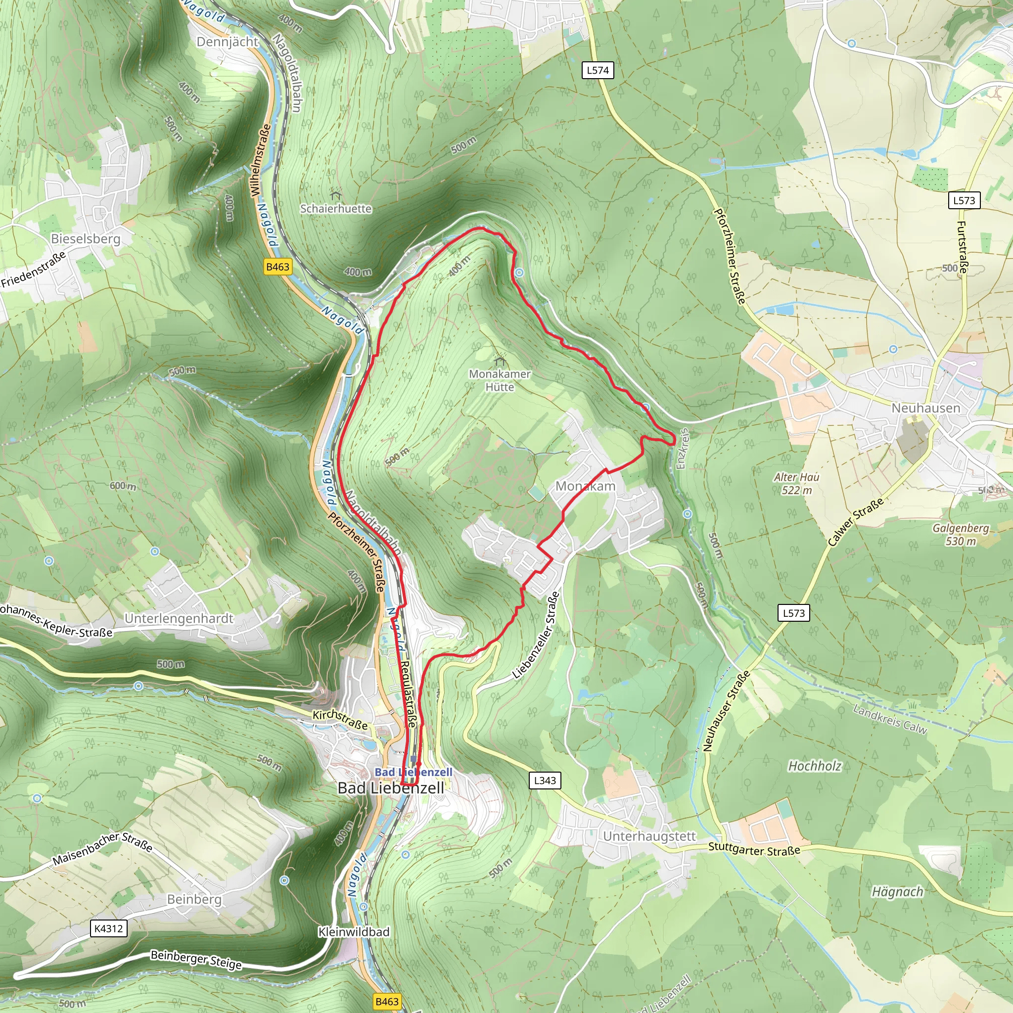 Ostweg and Stahlsweg - Monakam Wallstraße Loop mobile static map