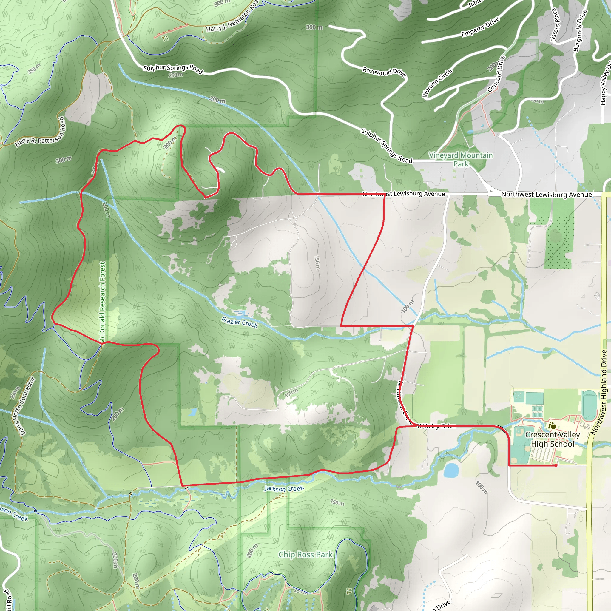Michelle Road and Northwest Jackson Creek Drive Loop mobile static map