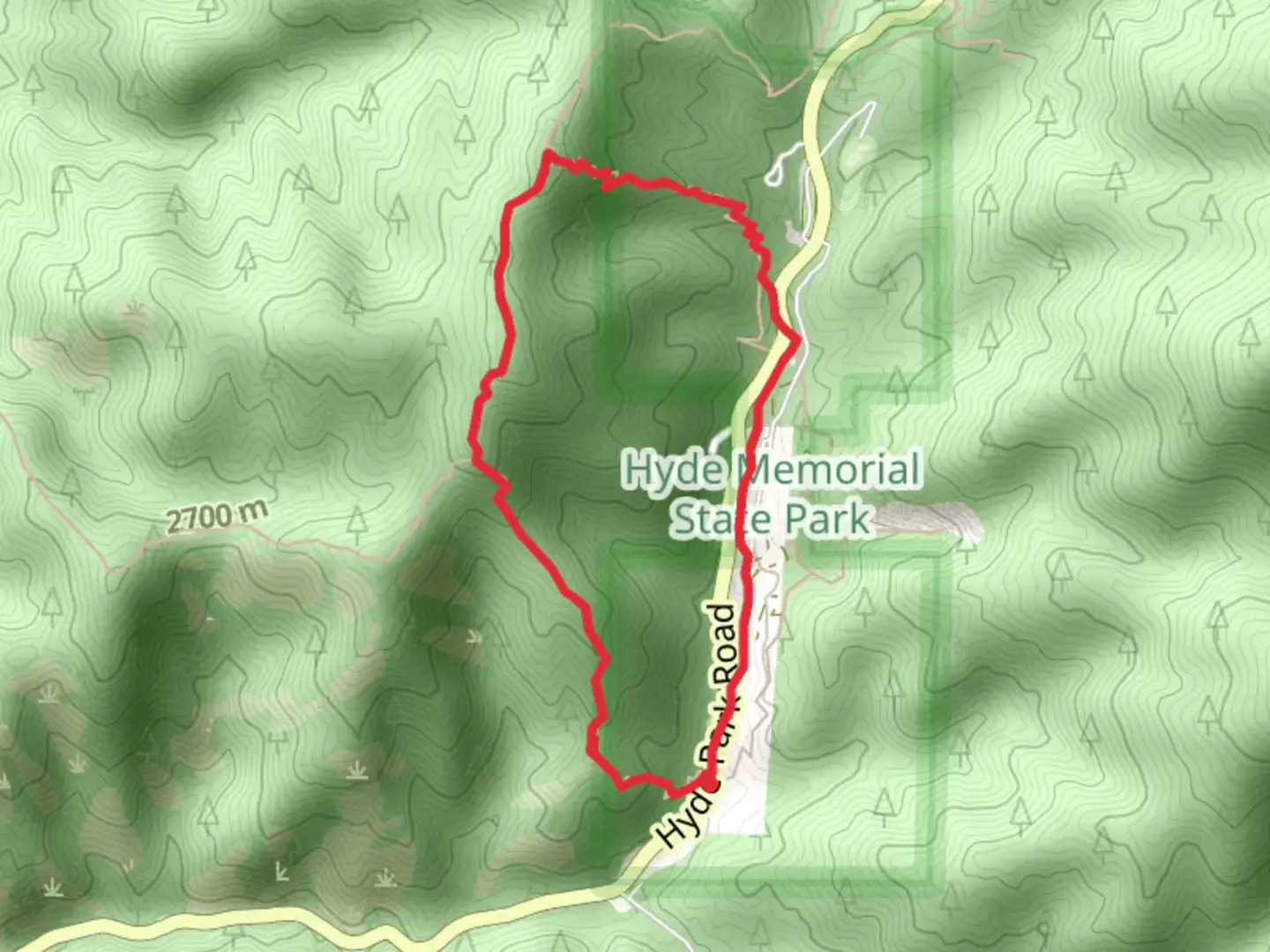 An image depicting the trail West Circle Trail and Piggyback Trail Loop and its surrounding area.