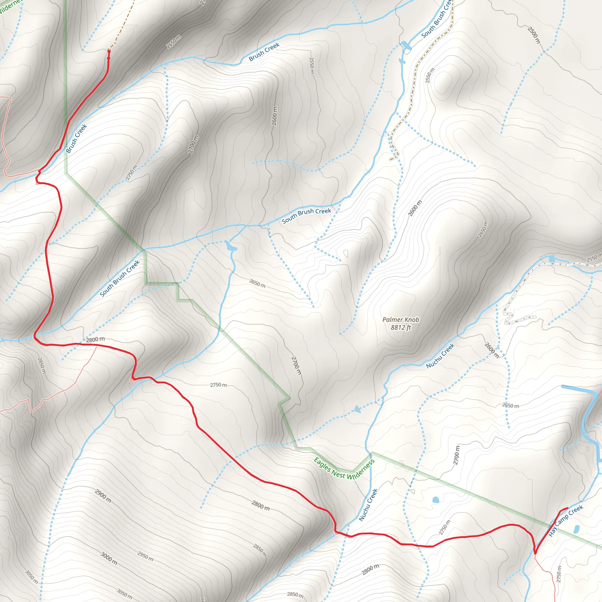 Hay Camp Trail mobile static map