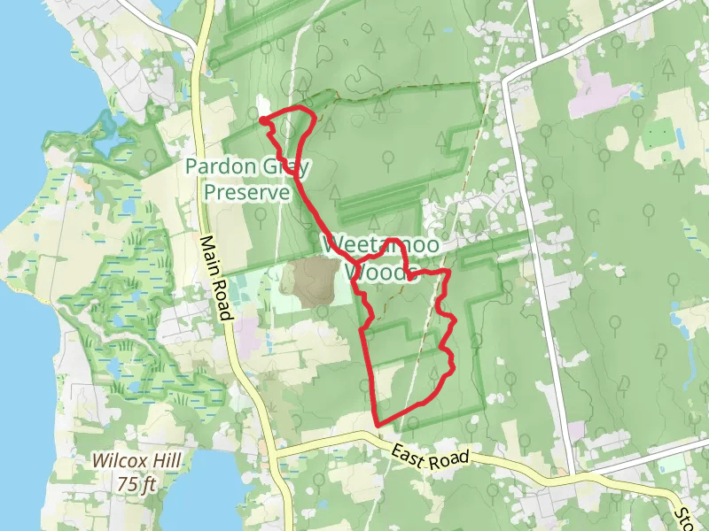 Lafayette Road - Yellow - Red Loop Trail
