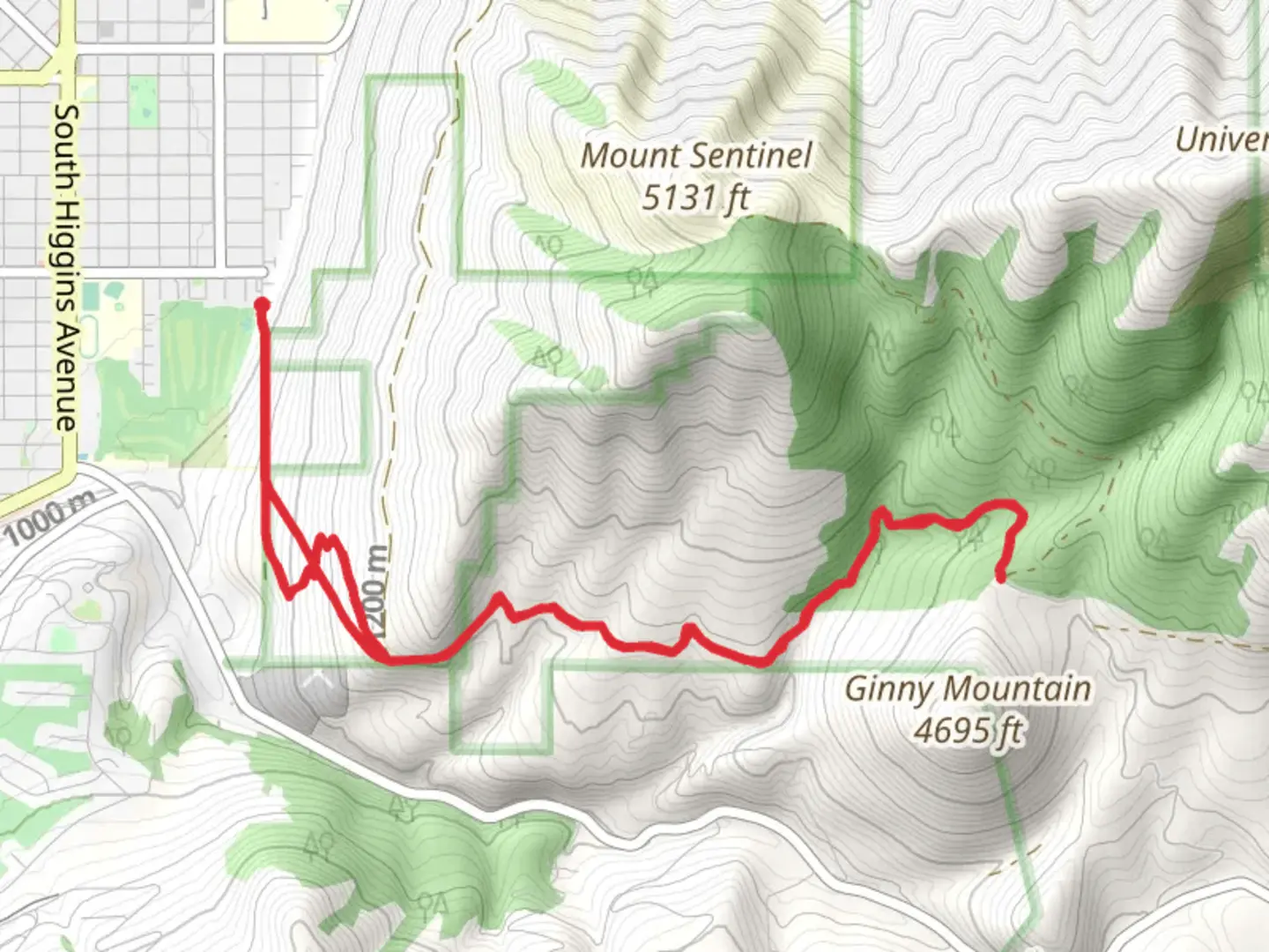 An image depicting the trail Mo Z Trail - Slant and Crooked Trail and its surrounding area.