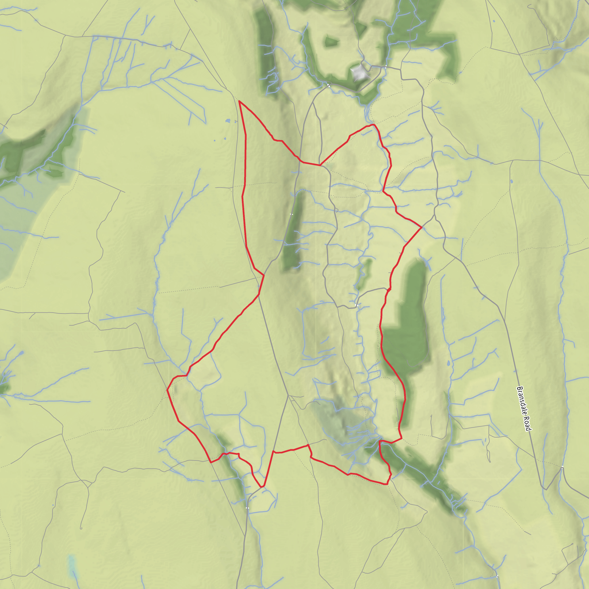 Tom's Bransdale fell race mobile static map