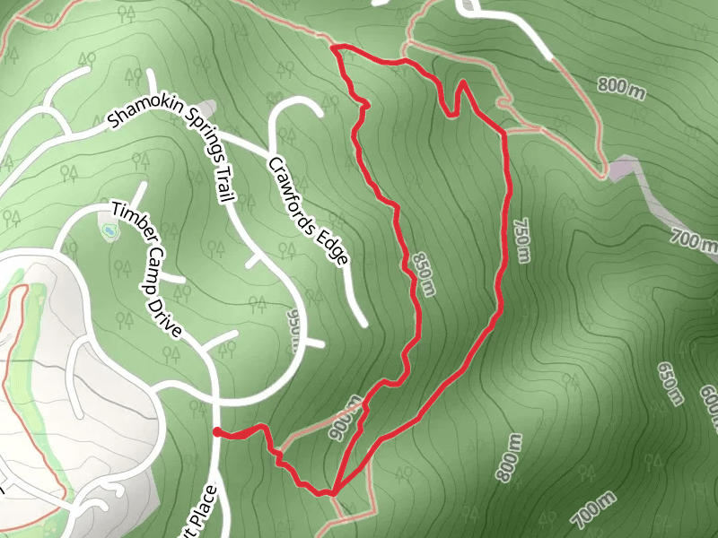 Loop around Stony Creek from Chestnut Place