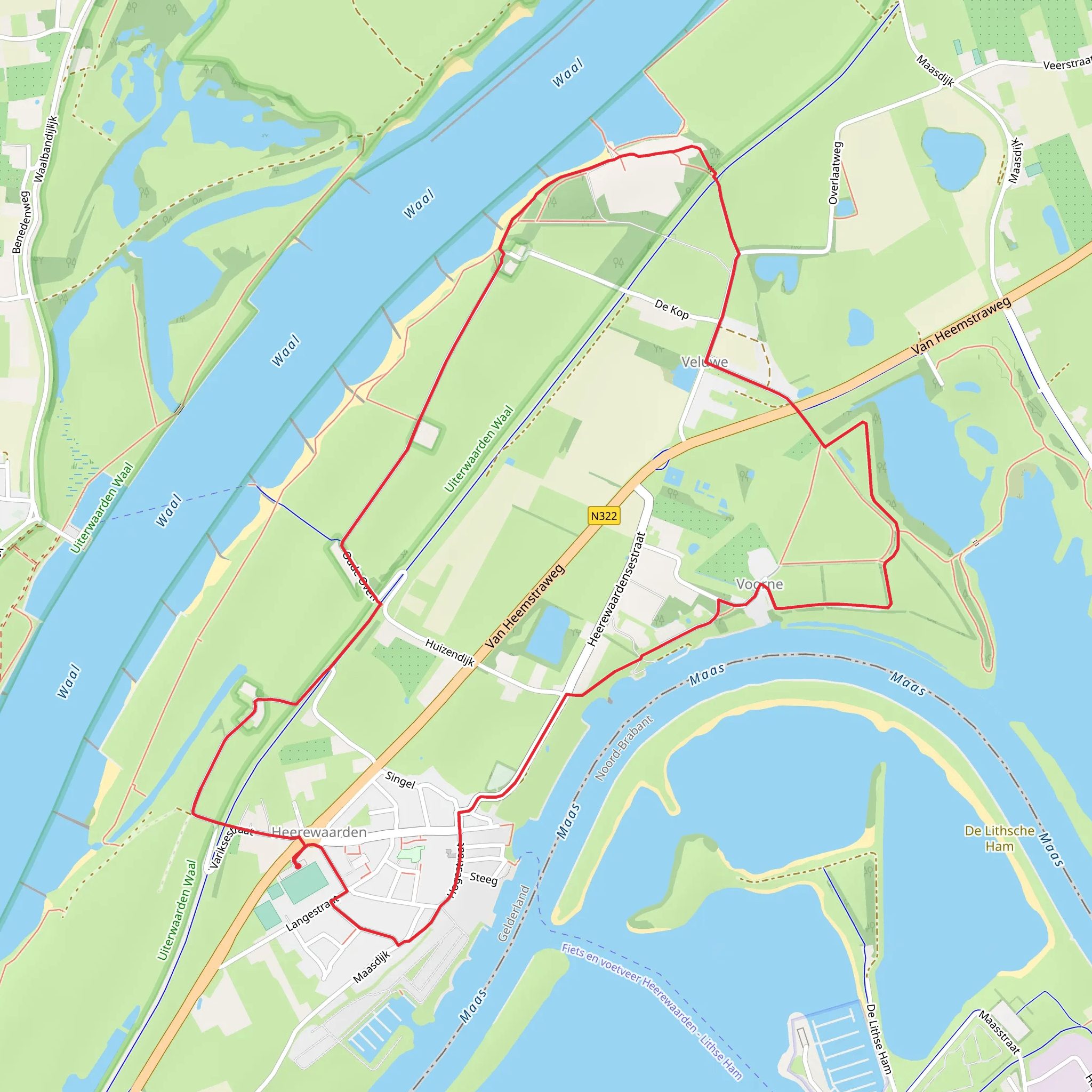 Heerewaarden Loop mobile static map