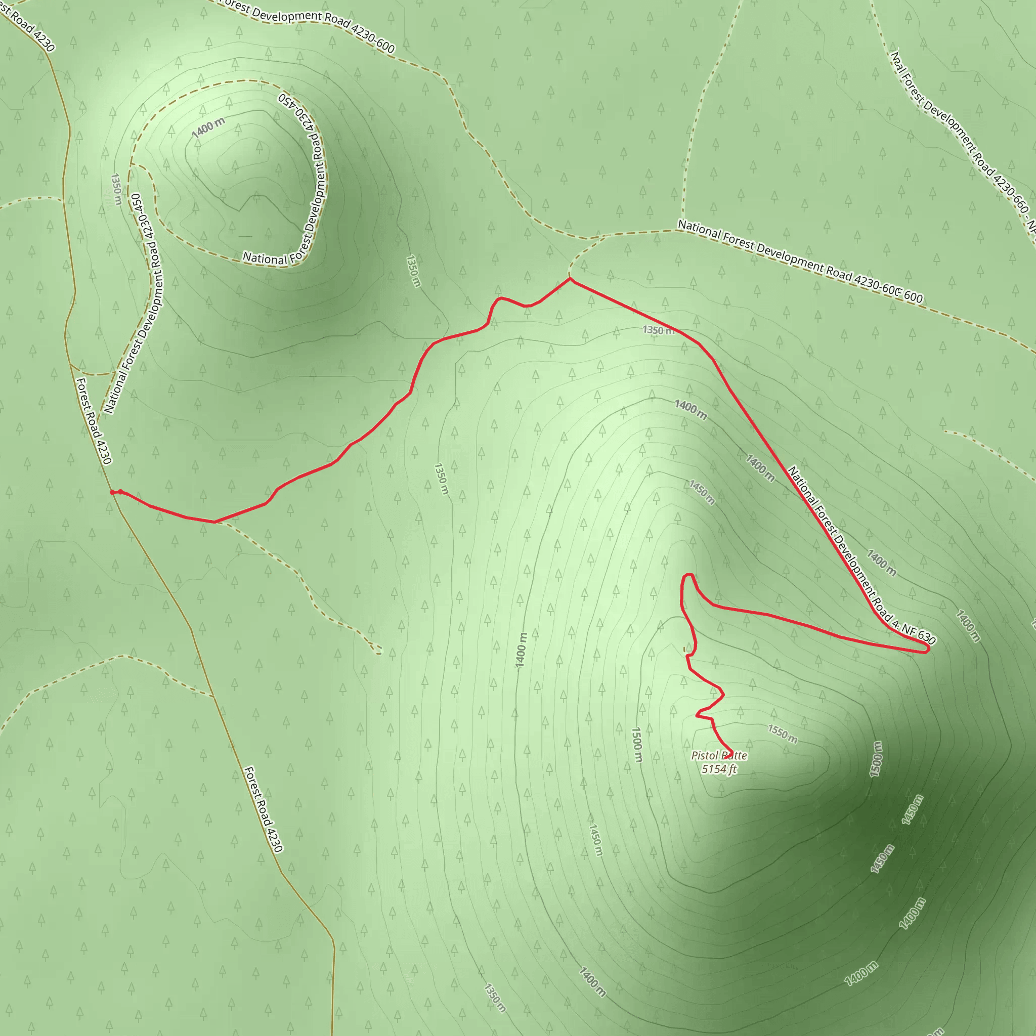 Pistol Butte mobile static map