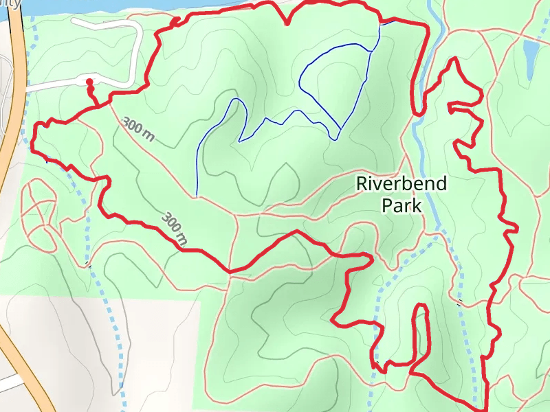 Red and Blue Trail Loop - Riverbend Park