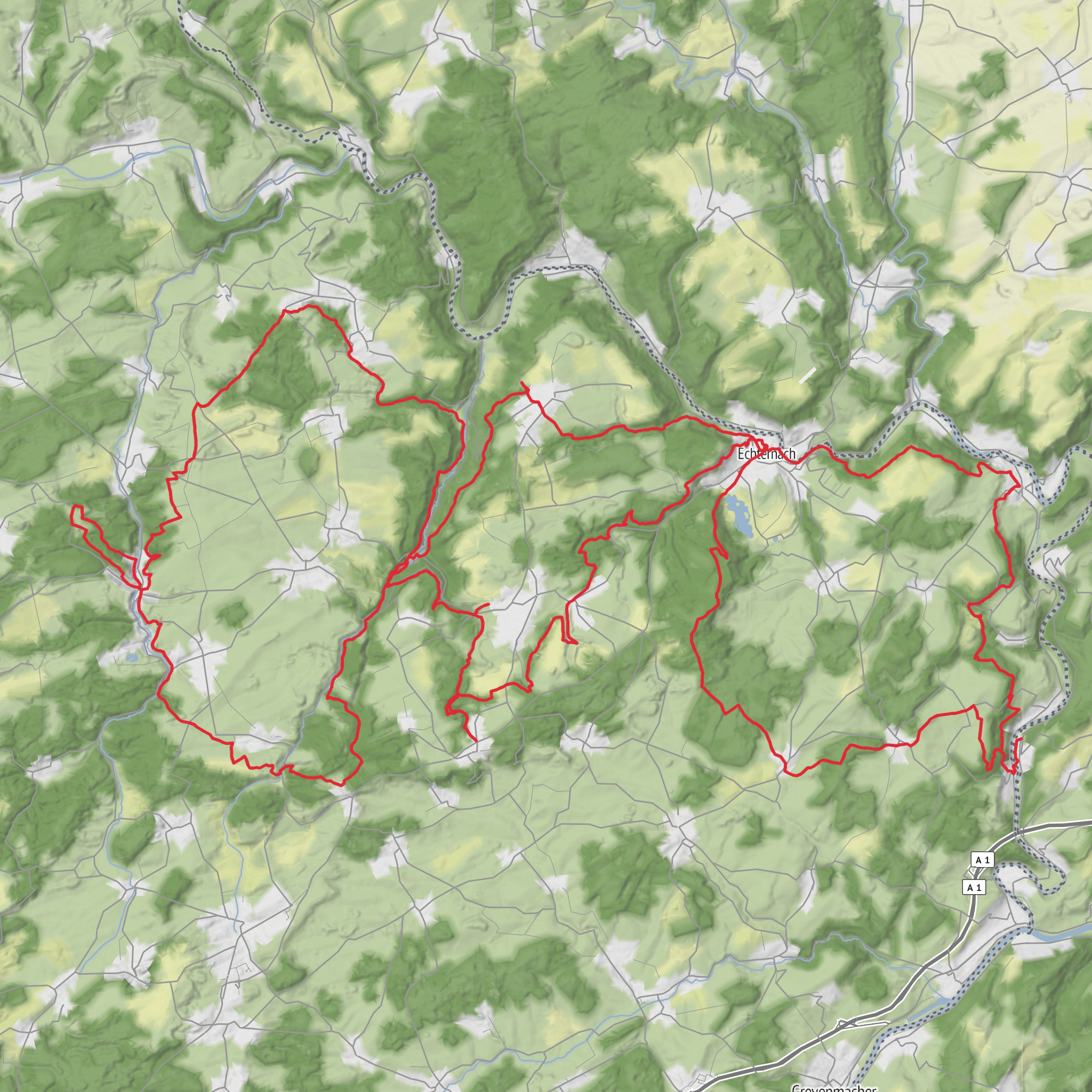 The 5-Day Mullerthal Trail Hike mobile static map