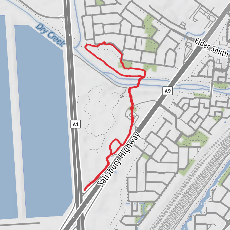 A map preview of the recording Adelaide Walk.