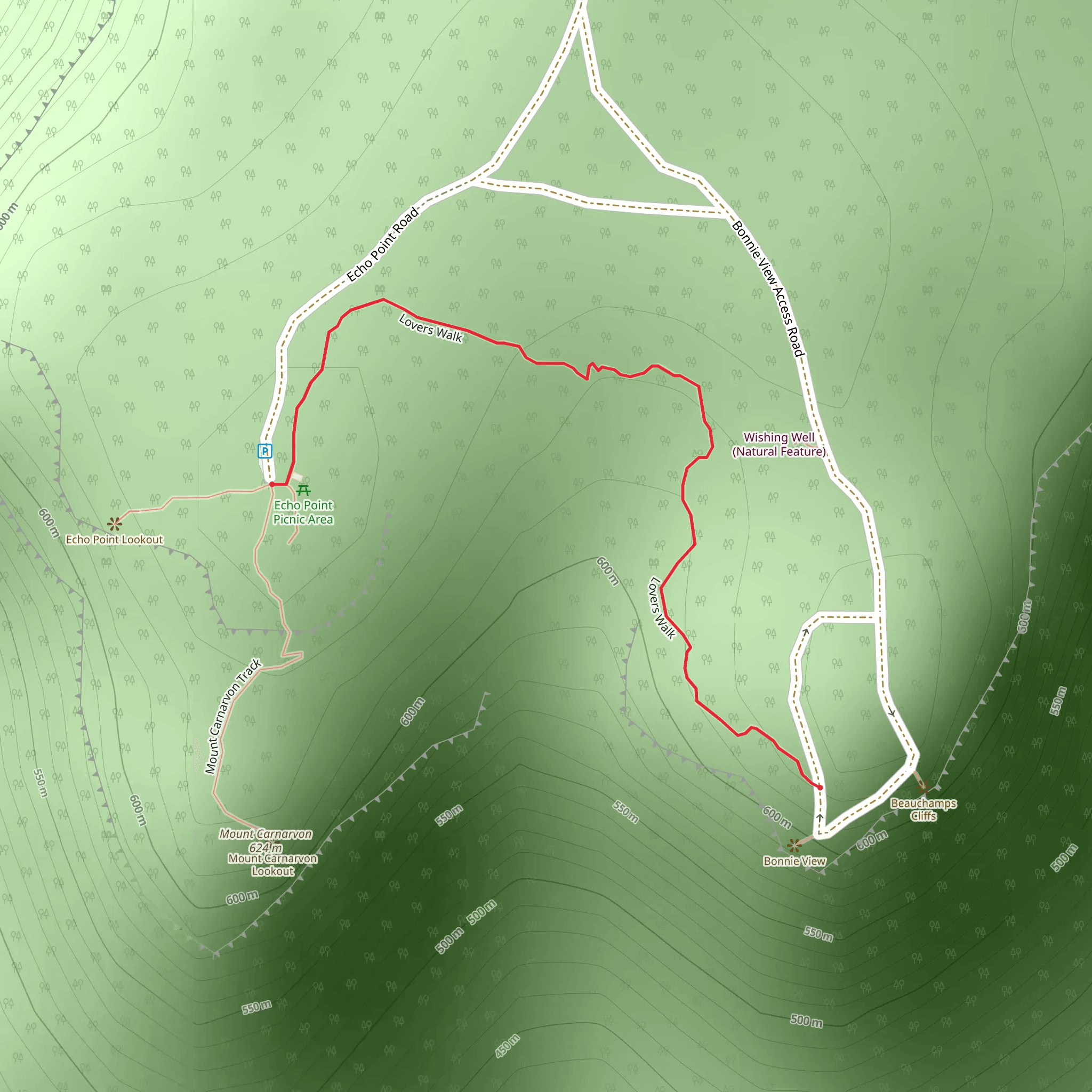 Lovers Track mobile static map