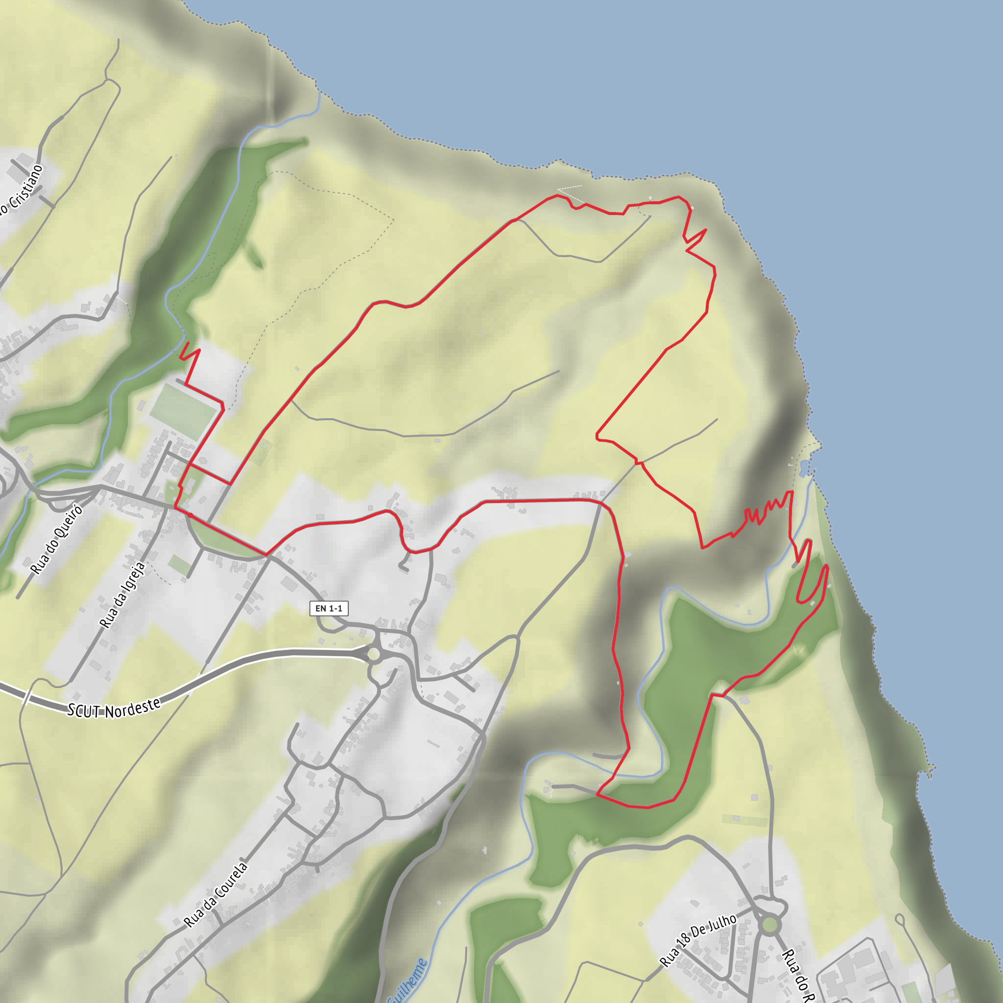 Lomba da Fazenda - Miradouro da Boca da Ribeira mobile static map
