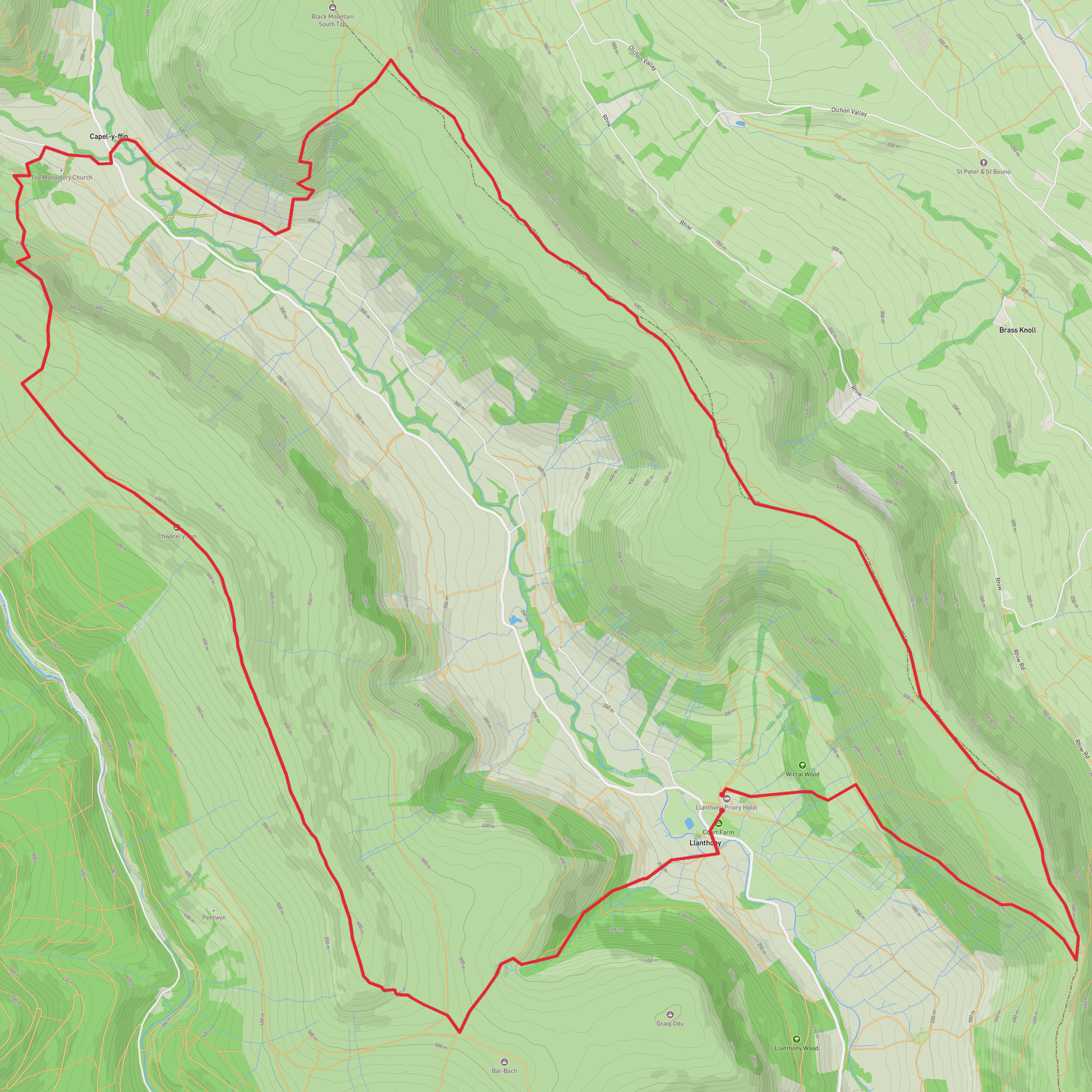 Bal Mawr, Bwalch Bach and Pile of Stones Loop mobile static map