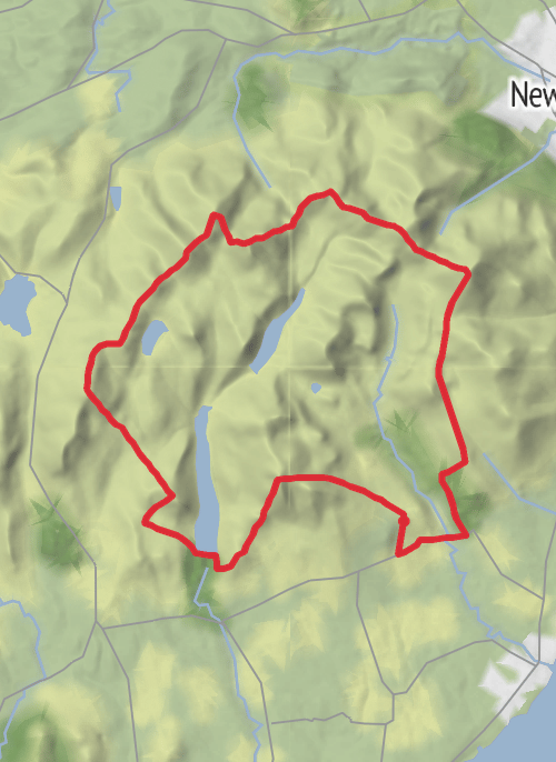 Mourne AONB - Jun 21 mobile static map