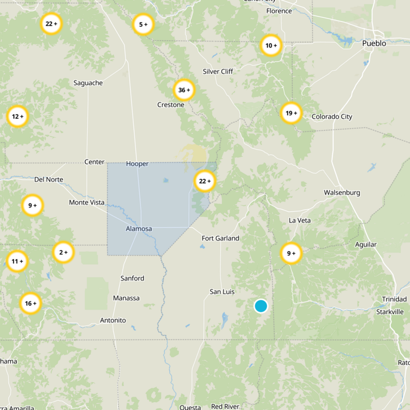 Alamosa County Static Map