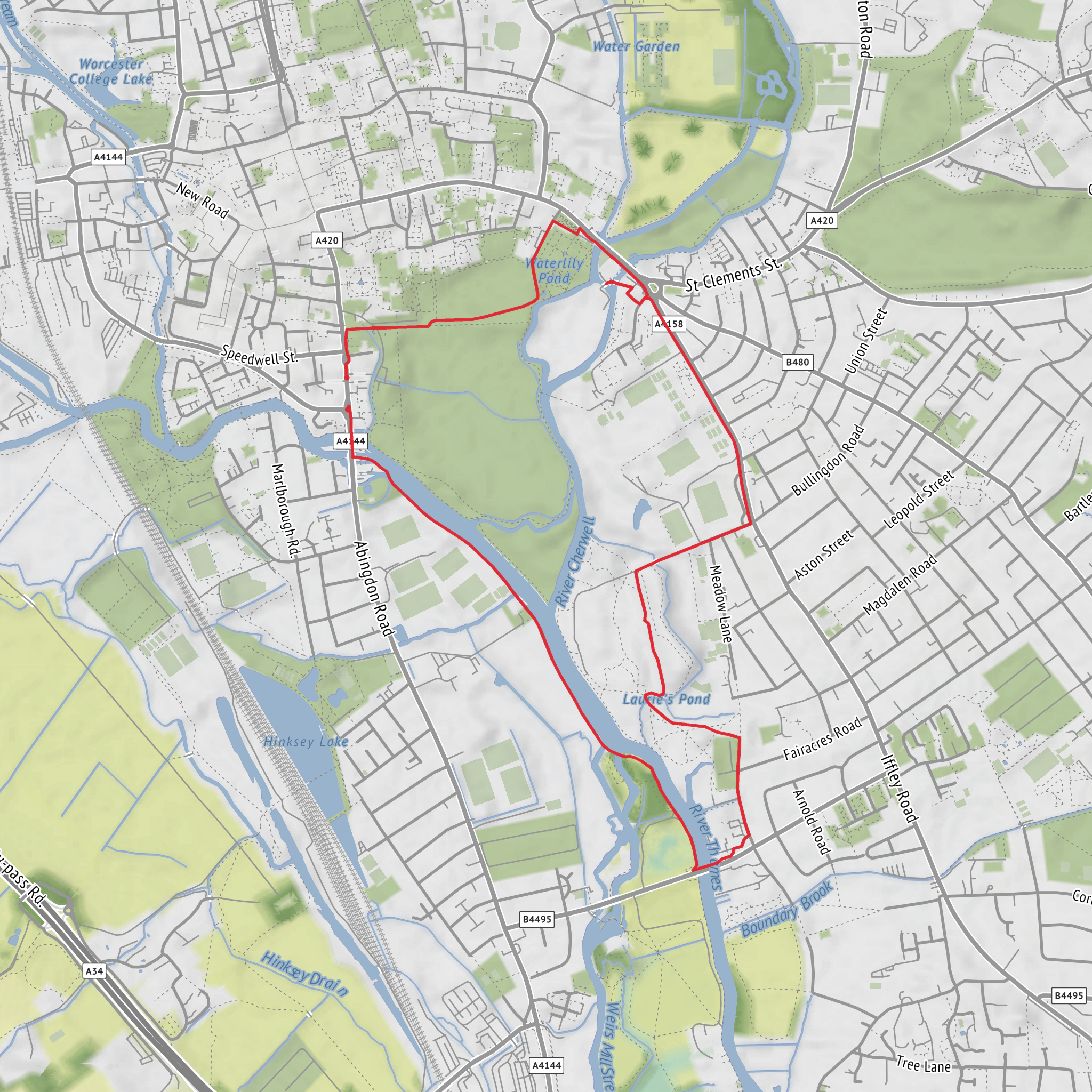 Saxon Beck Loop mobile static map