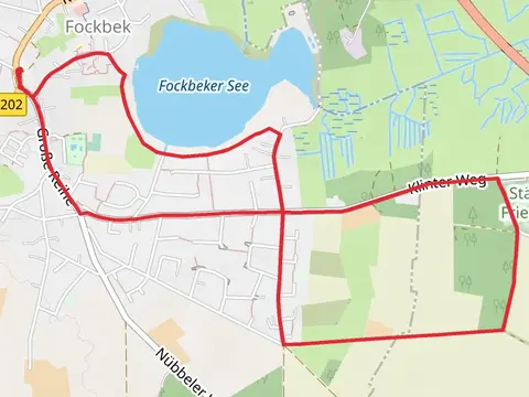 Fockbeker See via Rundweg Klint