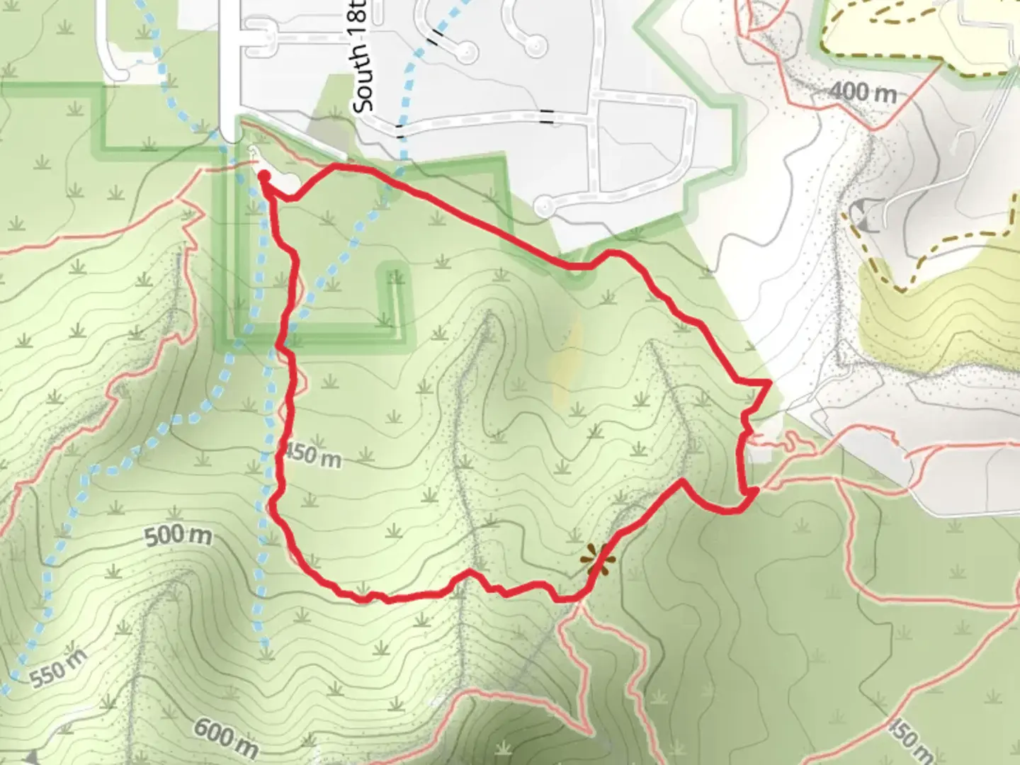 An image depicting the trail Ma Ha Tuak and T-Bone Loop Trail and its surrounding area.
