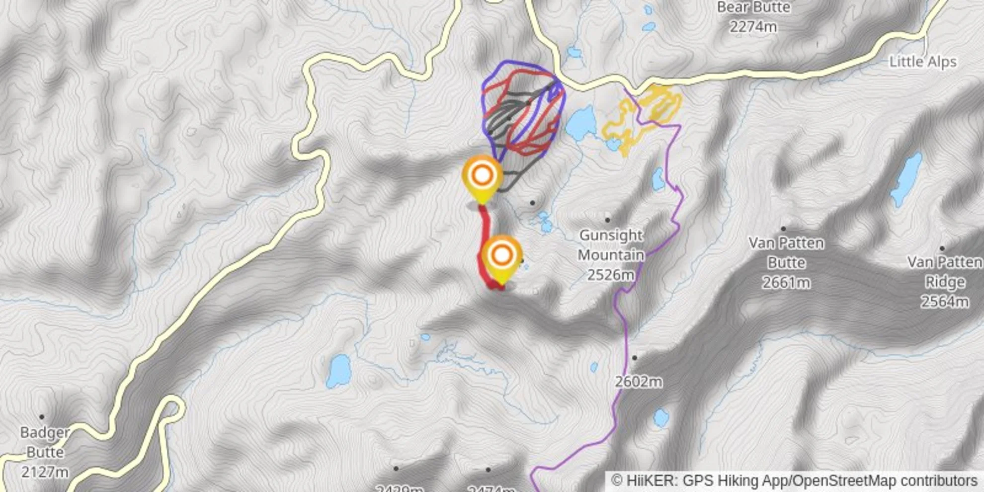 An image depicting the trail Lakes Lookout and its surrounding area.