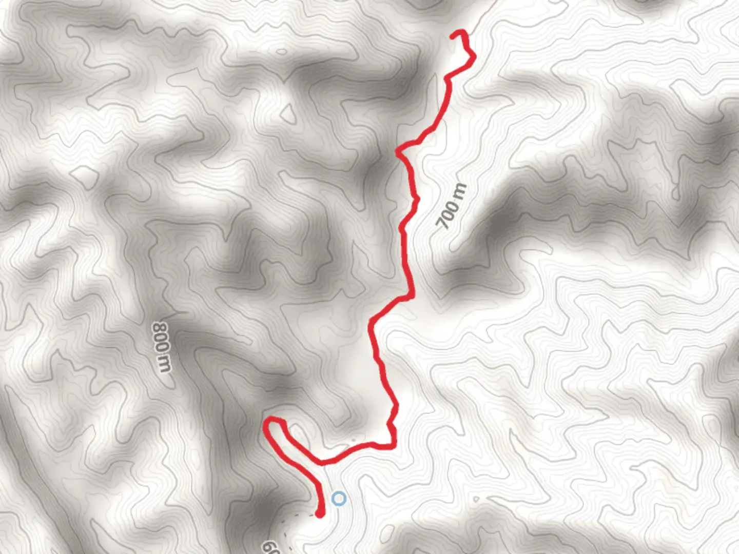 An image depicting the trail Caliente Trail and its surrounding area.