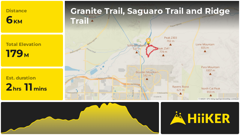 Granite Trail, Saguaro Trail and Ridge Trail | Maricopa County | Arizo