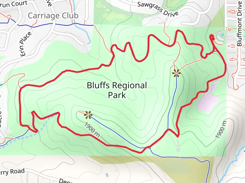 Bluffs Regional Park Loop Trail