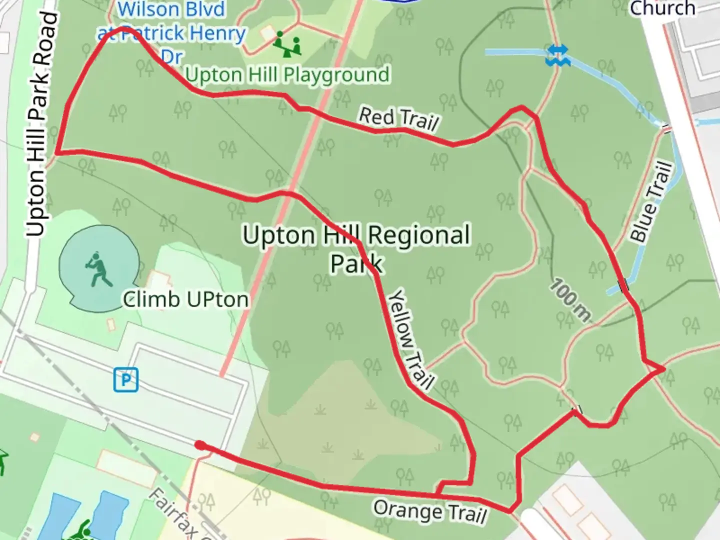 An image depicting the trail Orange Loop Trail and its surrounding area.