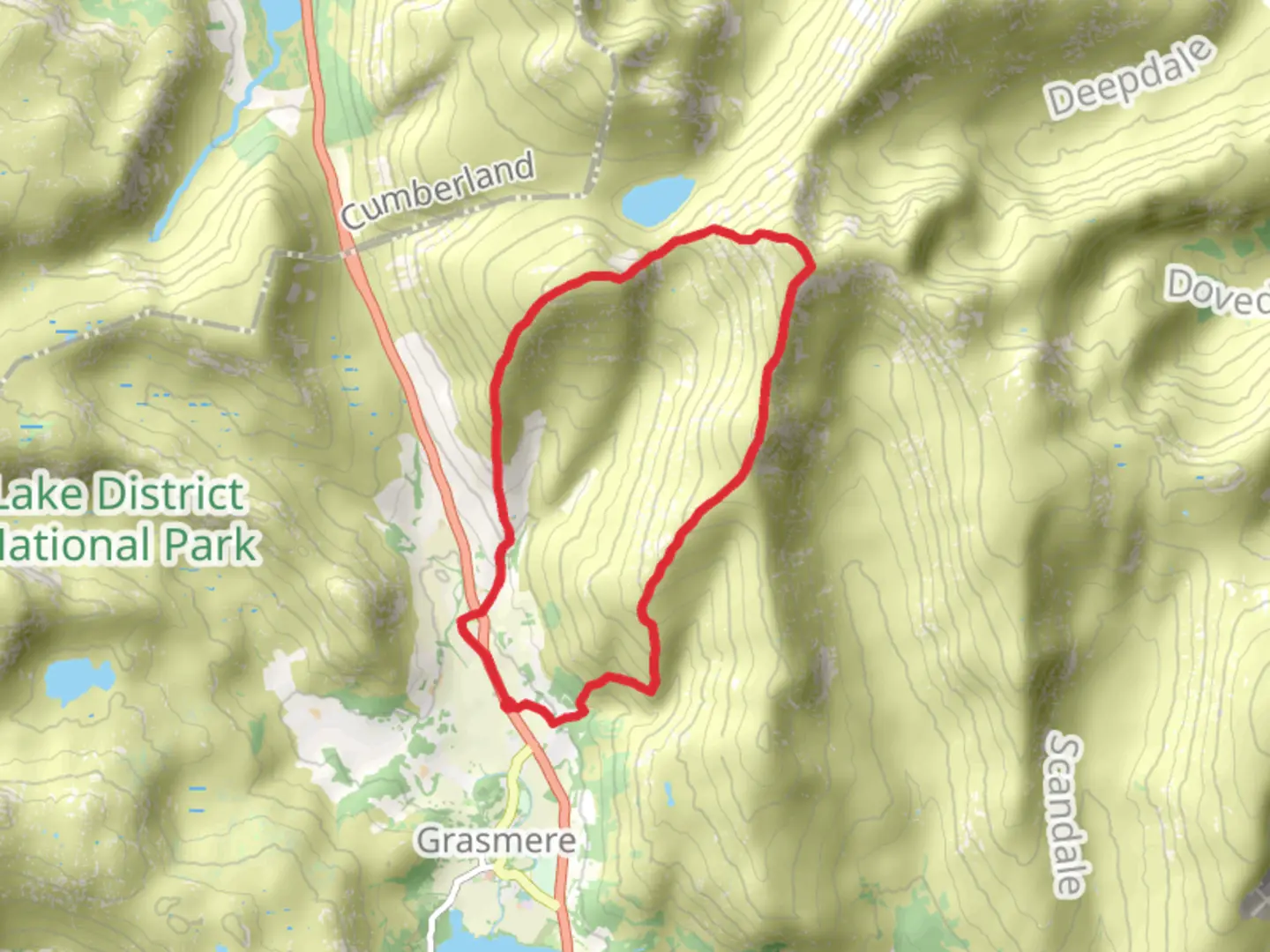 An image depicting the trail Stone Arthur Seat Sandal and its surrounding area.