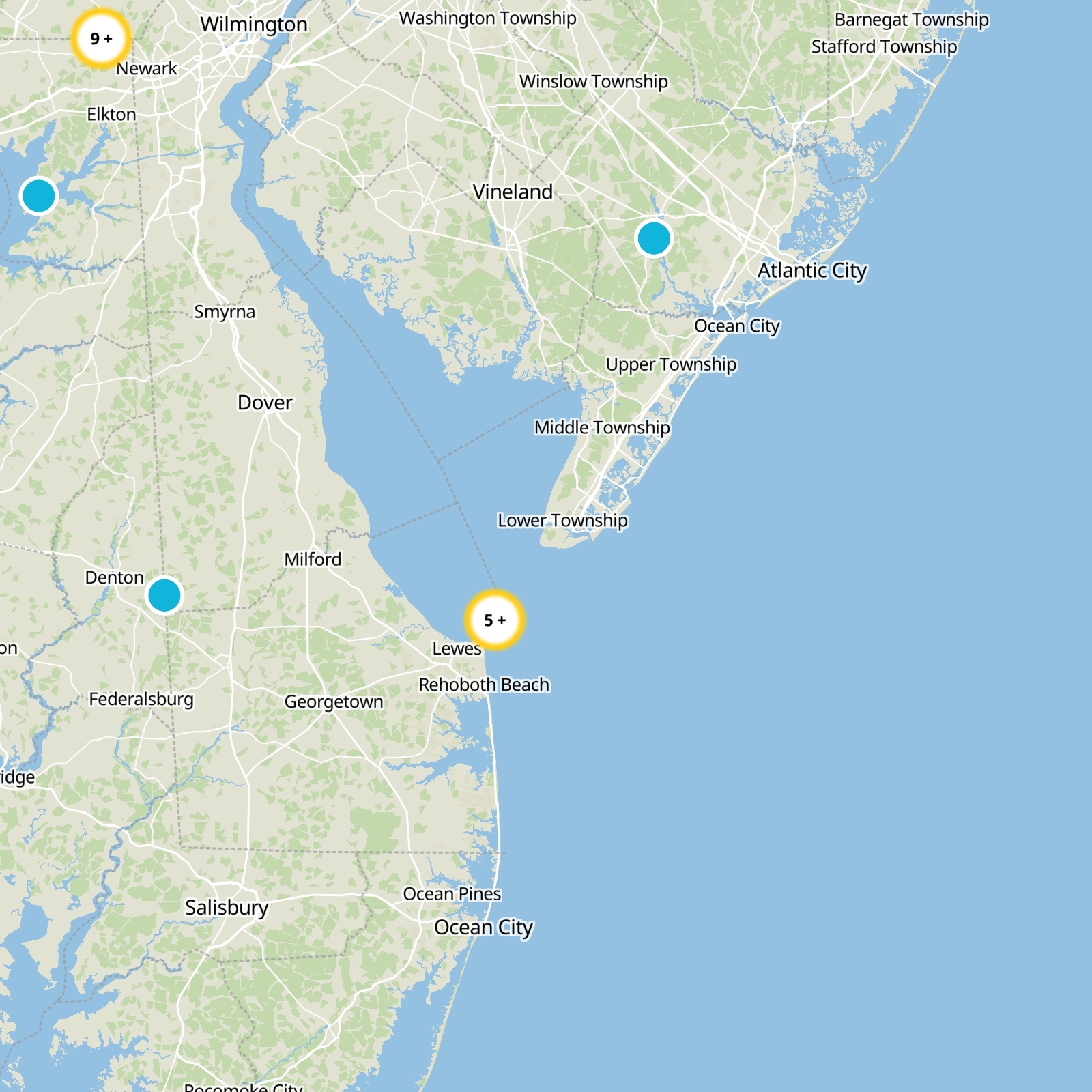 Cape May County Static Map