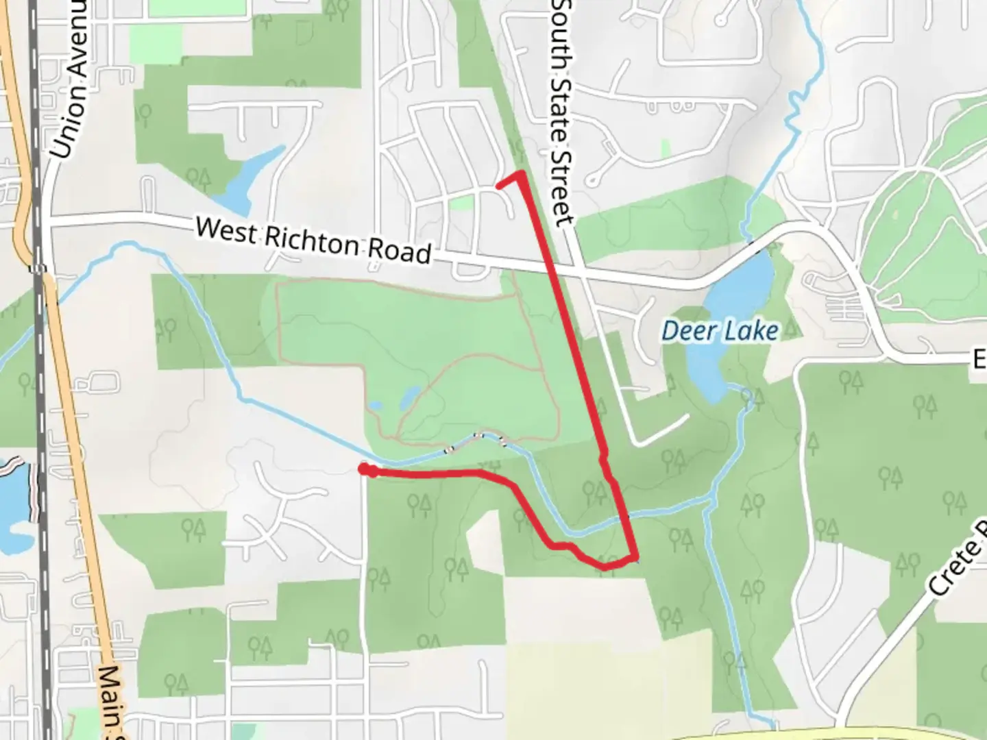 An image depicting the trail Crete Trail and its surrounding area.