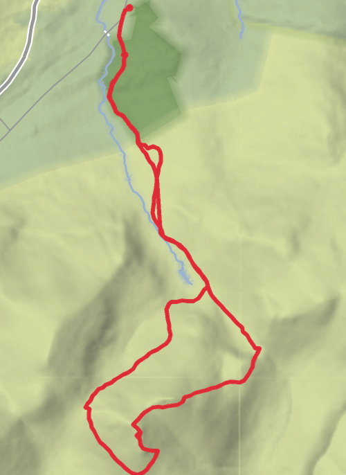 Slieve Bearnagh Loop Via Trassey Track mobile static map