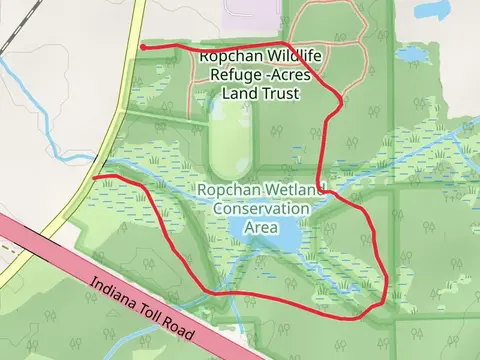 Horseshoe walk around Cemetery Lake
