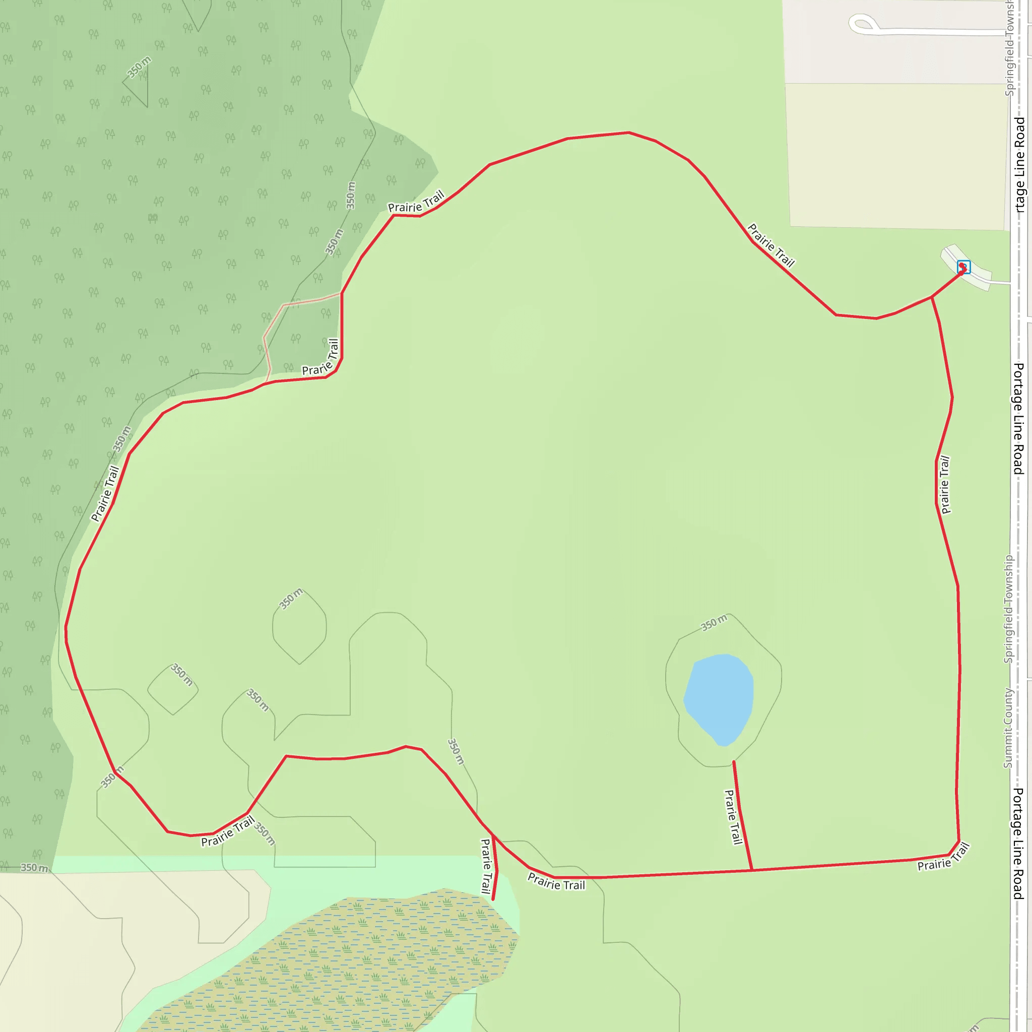 Prairie Loop Trail mobile static map