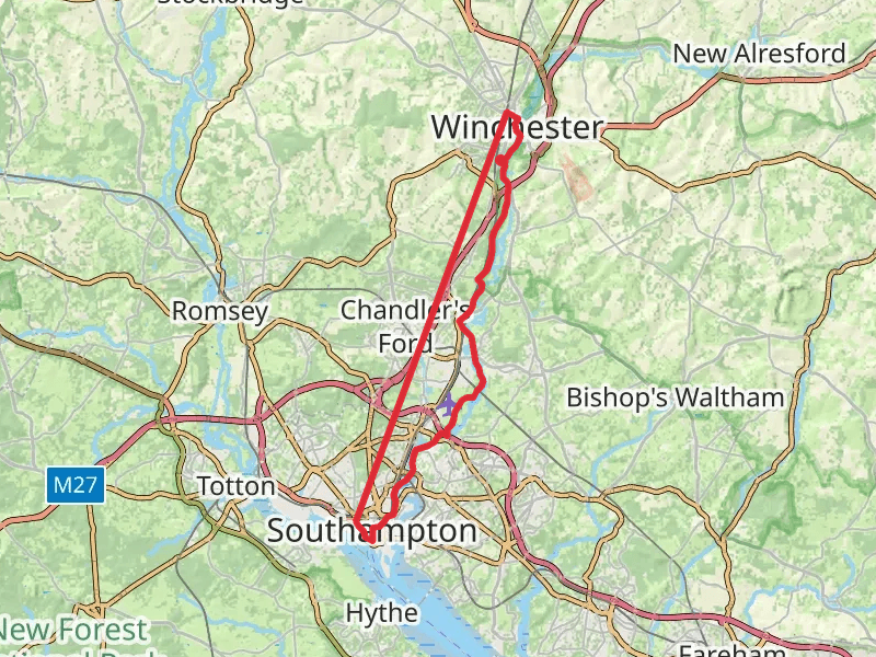 Last section of St James Way, Winchester to Southampton thumbnail