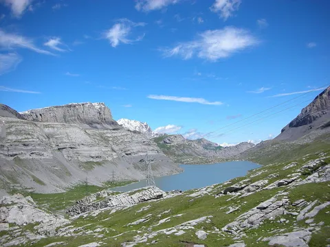 Gemmi Pass and Daubensee Lake