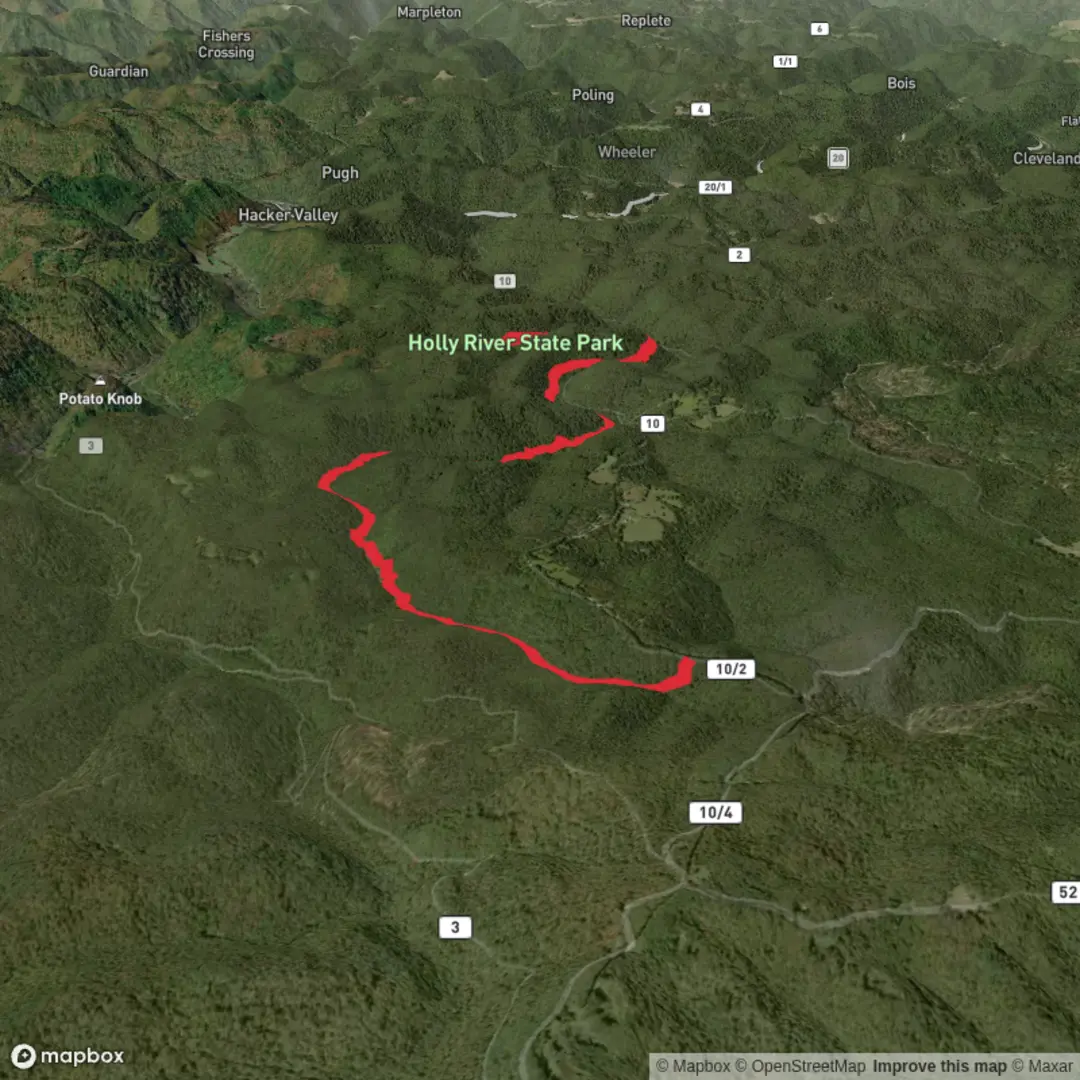 An image depicting the trail Railroad Grade Trail and its surrounding area.