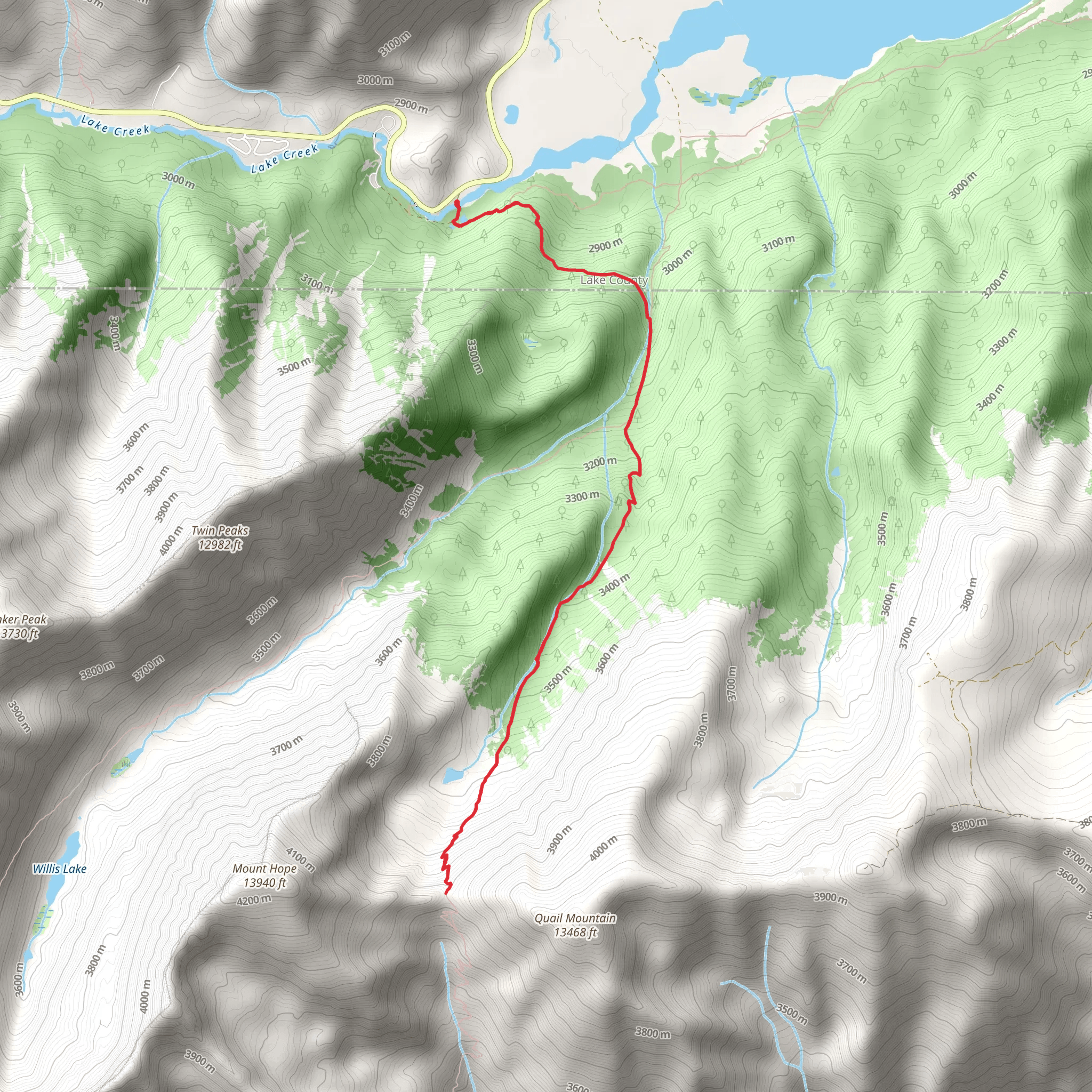Mount Hope mobile static map