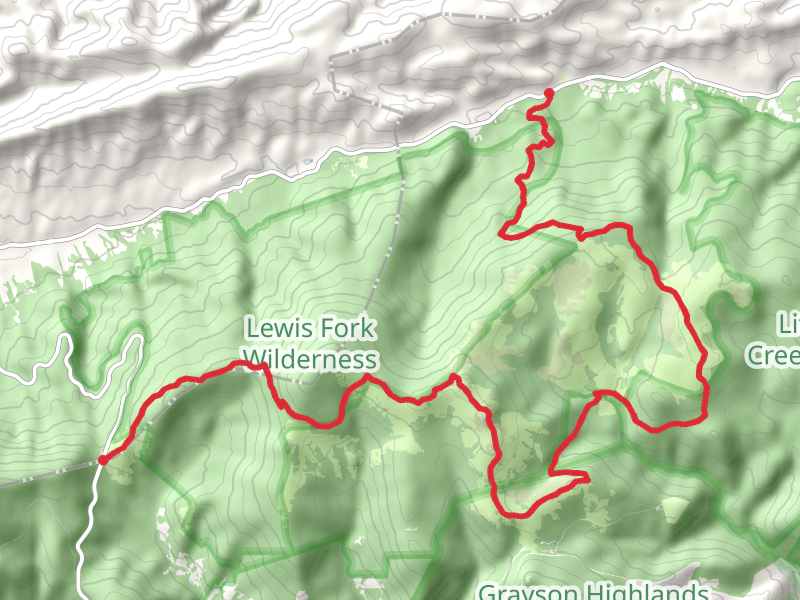 Appalachian Trail from Whitetop Road