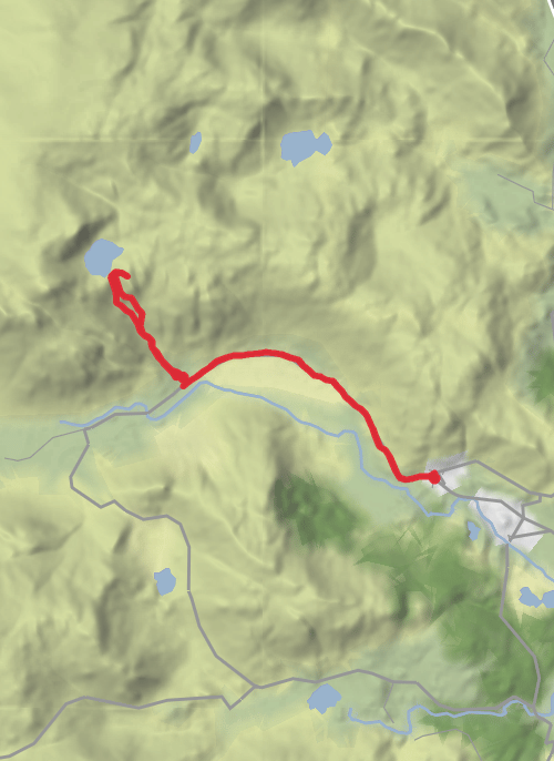 Hike from United Kingdom mobile static map