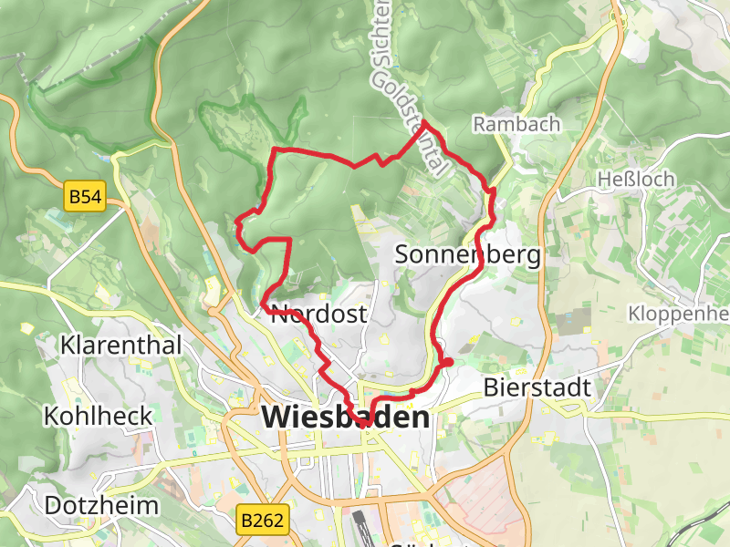Wiesbaden North Loop via Leichtweibhohle