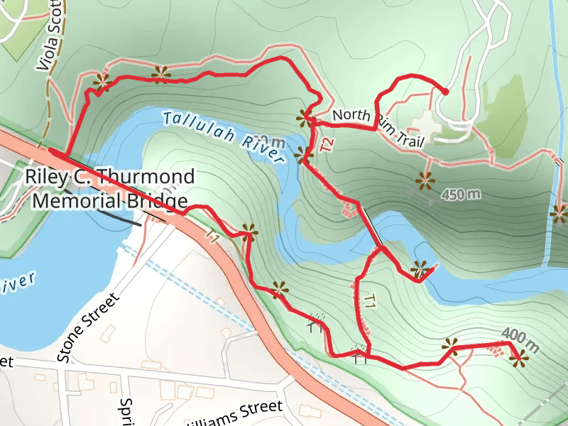 South Rim Trail and North Rim Loop Trail
